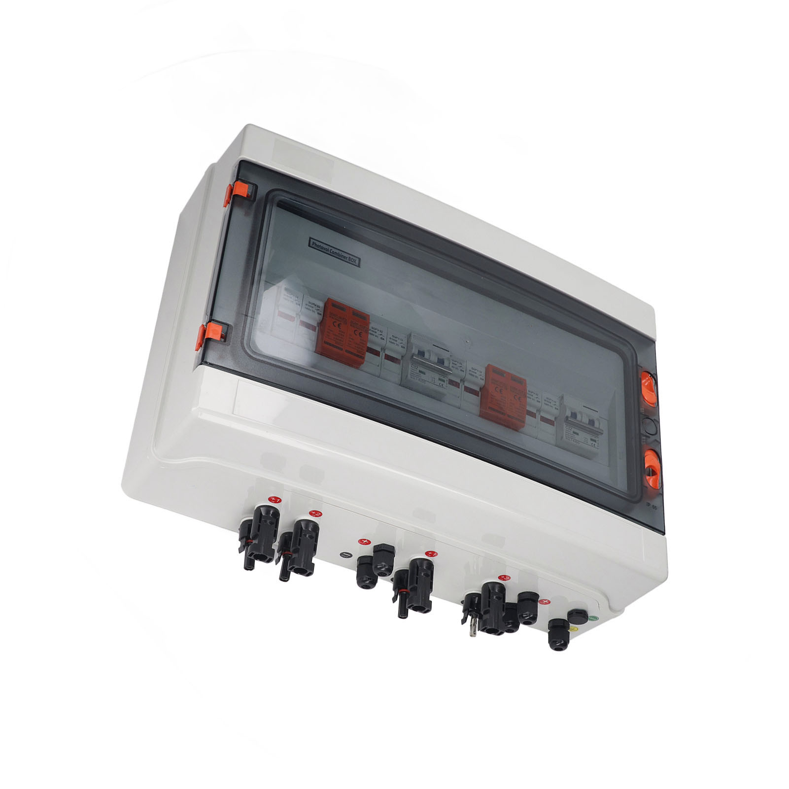 Pv-kombinationsbox Solar 4 Eingänge 2 Ausgänge Ip65 Wasserdicht 1000v 32a Für Außenanlagen
