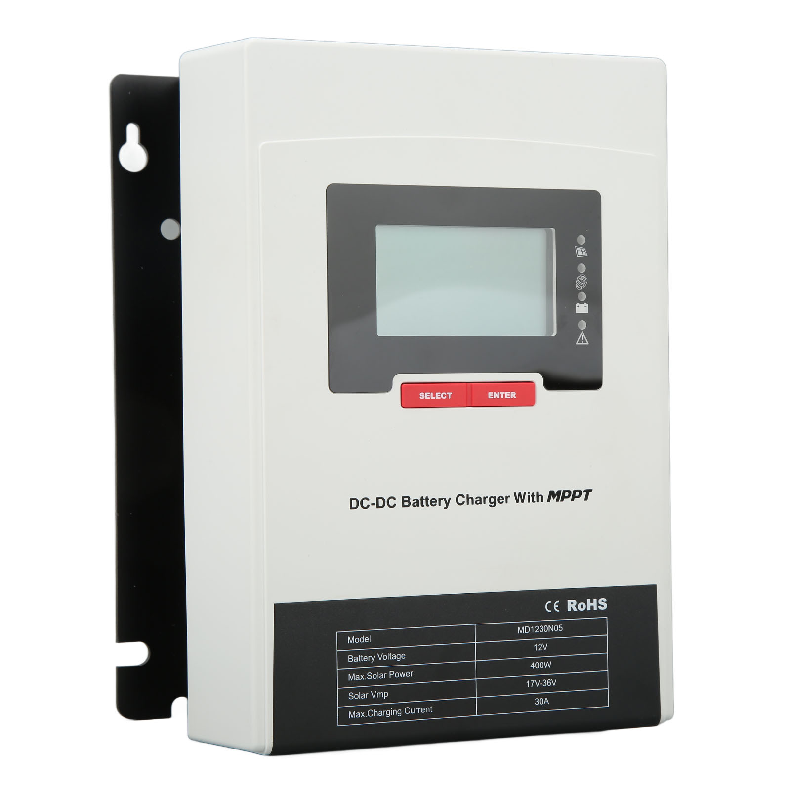 Dc/dc Mppt-solarladeregler Mit Maximaler Nachführung Für Photovoltaik (pv) 12 V/24 V/30 A