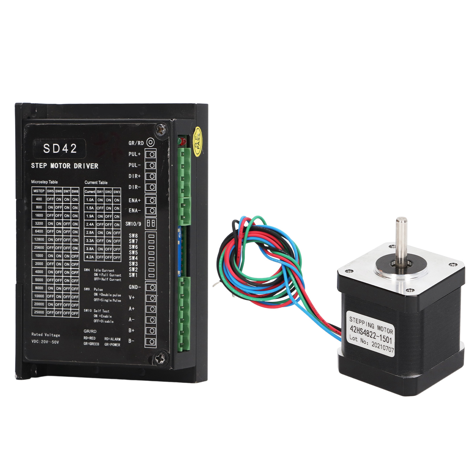 42hs4822 1501 Dc 3,84 V Schrittmotor Dc 20–50 V Eingang Sd42 Motortreiber Hohes Drehmoment Geräuscharm
