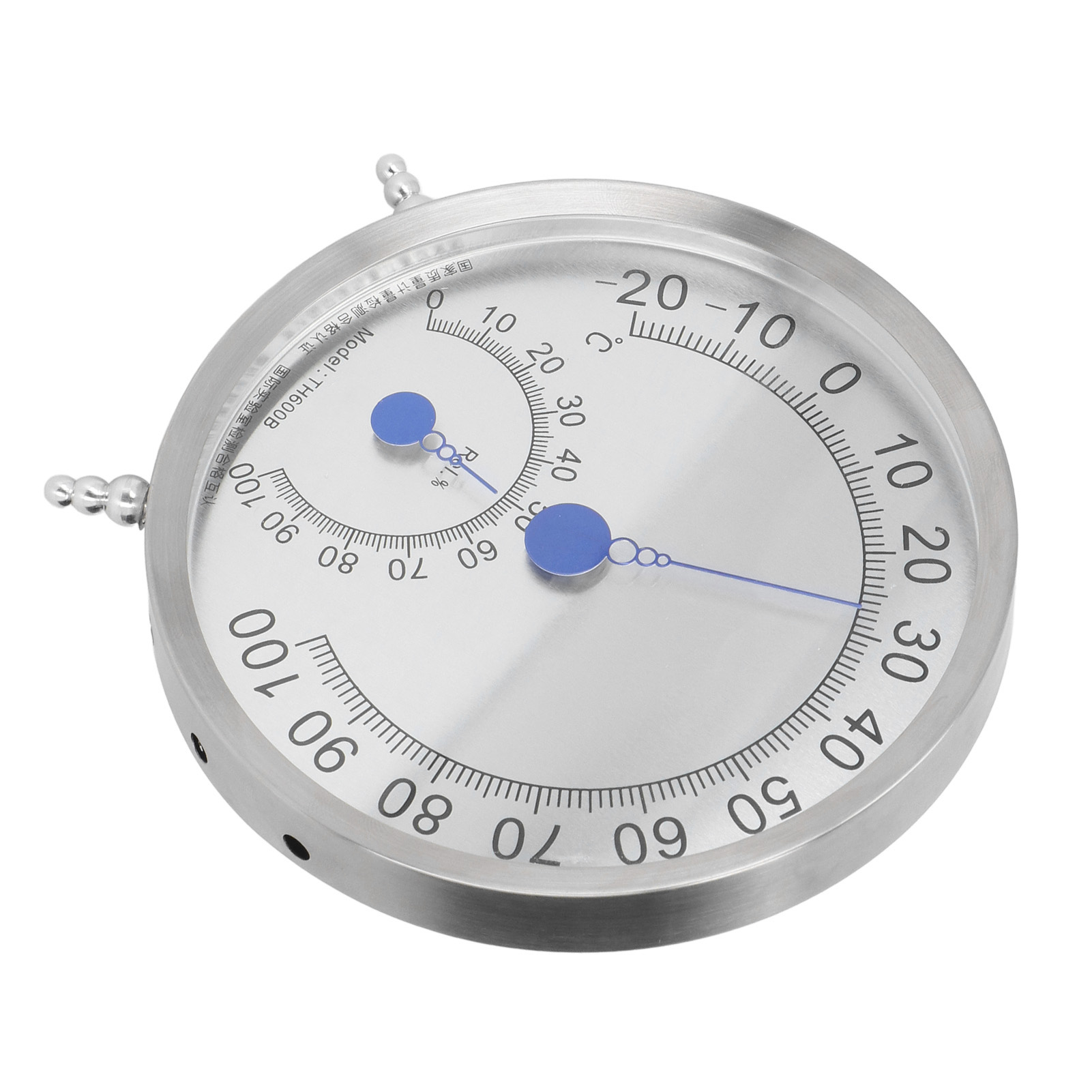 Rundes Edelstahl-thermometer, Wasserdicht Und Hitzebeständig, Mit Halterung
