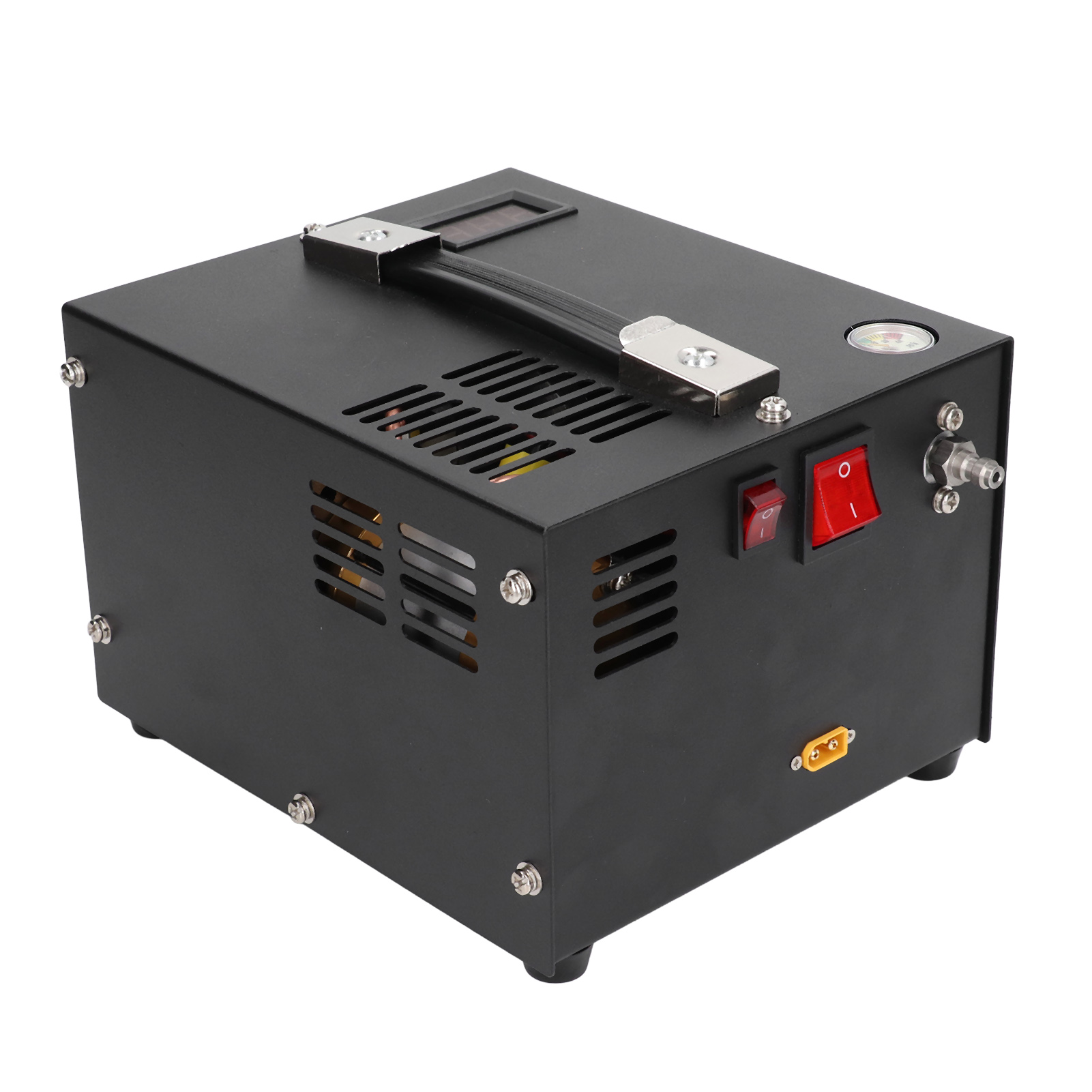 Pcp-luftkompressor 30 Mpa, Hochdruck-schnellaufblaspumpe Mit Lüfterkühlung, Inklusive Netztransformator Und Eu-stecker (220 V)