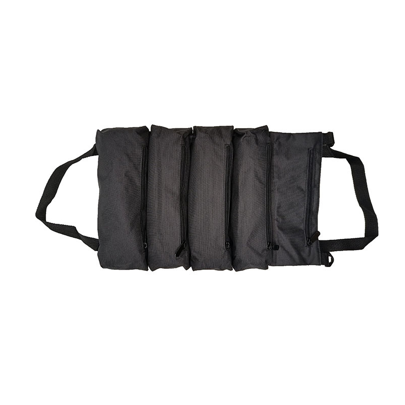Tragbare, Aufrollbare Werkzeugtasche Mit Schnalle Aus Oxford-gewebe, Aufbewahrungstasche Für Werkzeuge, Kleinteile Und Autoteile, Schwarz