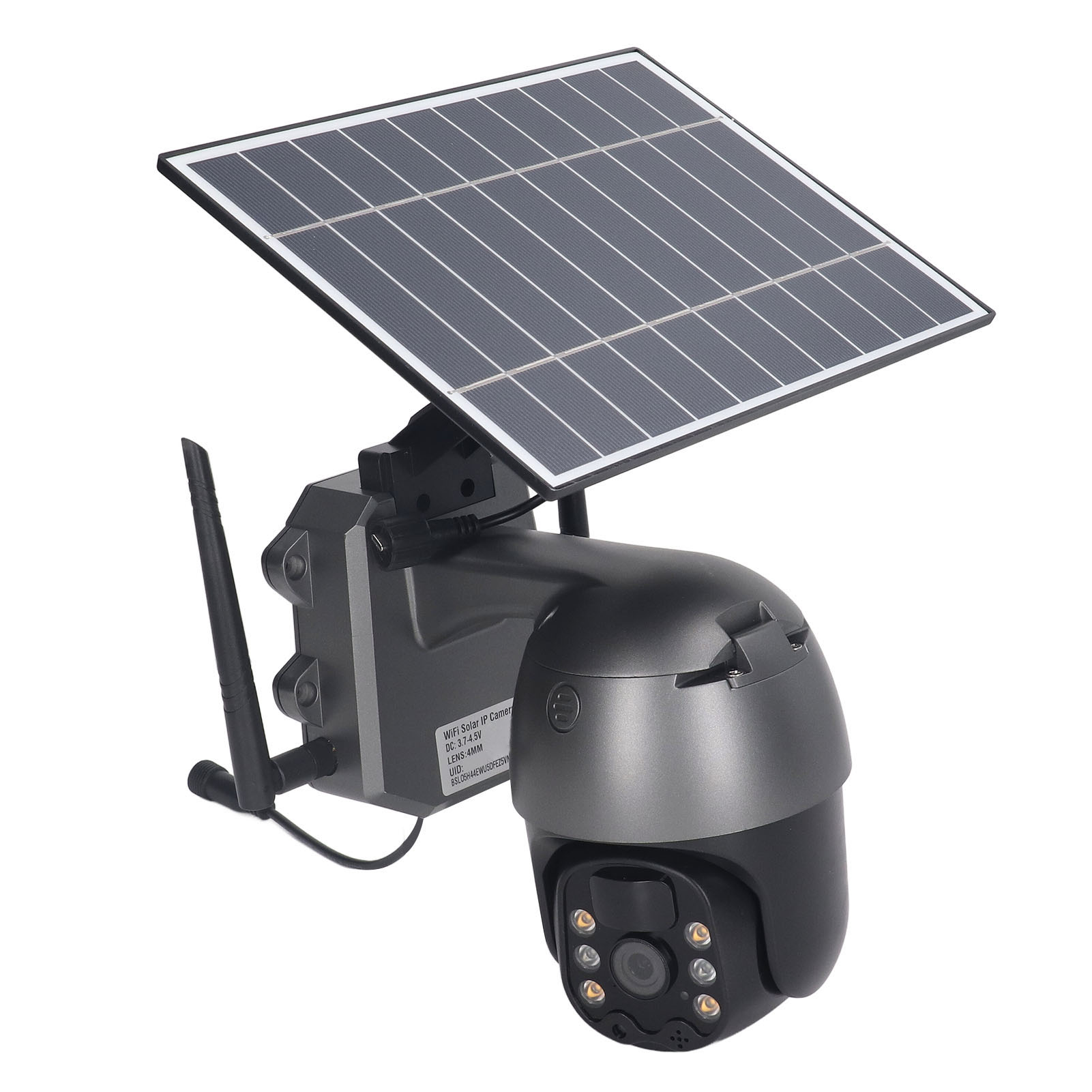 Solarbetriebene Sicherheitskamera Mit Pir-bewegungserkennung, 3 Mp, 1080p Hd-farbauflösung, Nachtsicht, Ip65 Wasserdicht, 4g-fähig (au-version)