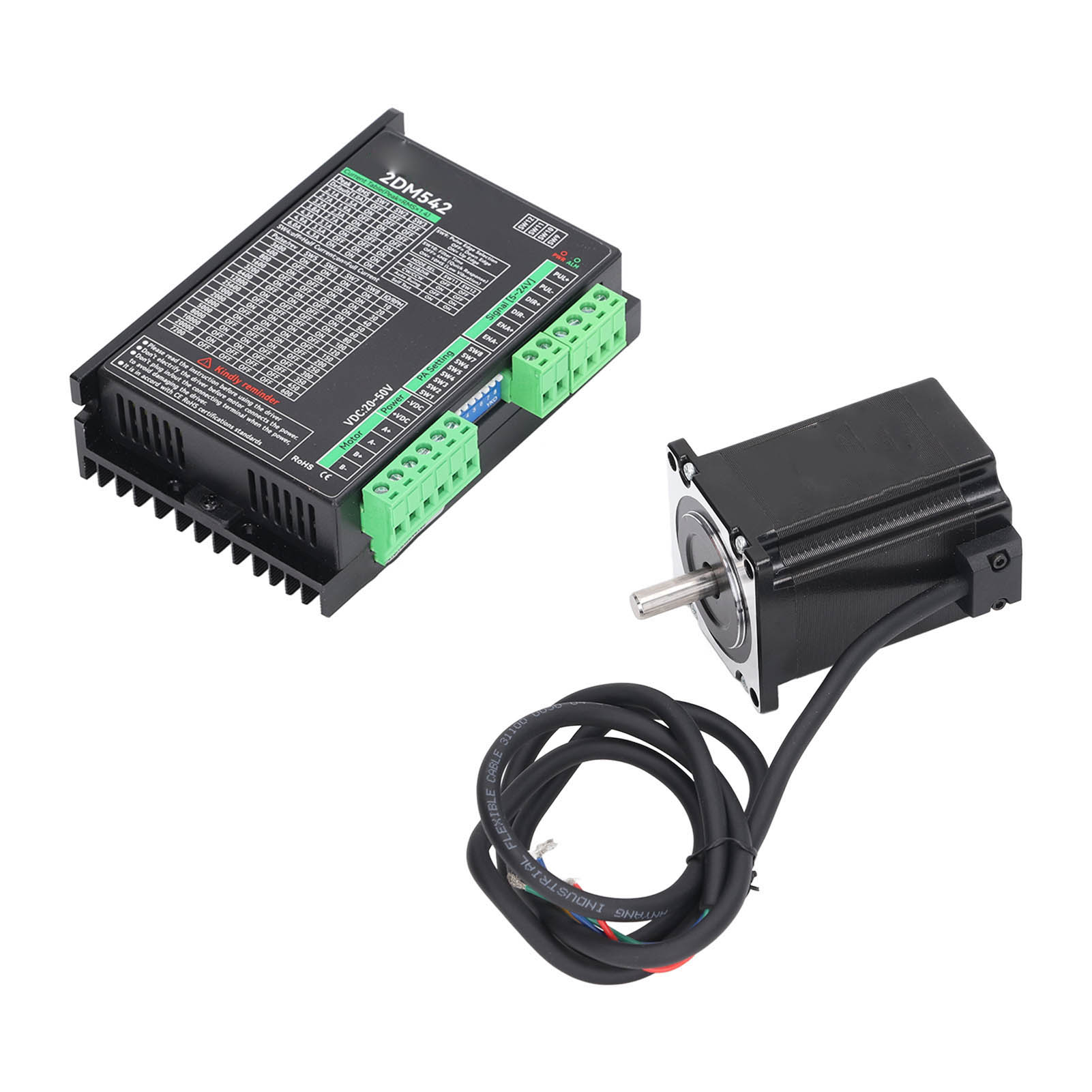 Zweiphasiger Digitaler Schrittmotortreiber Mit Geringem Rauschen, 57-schrittmotor, 20–50 V Dc Eingang