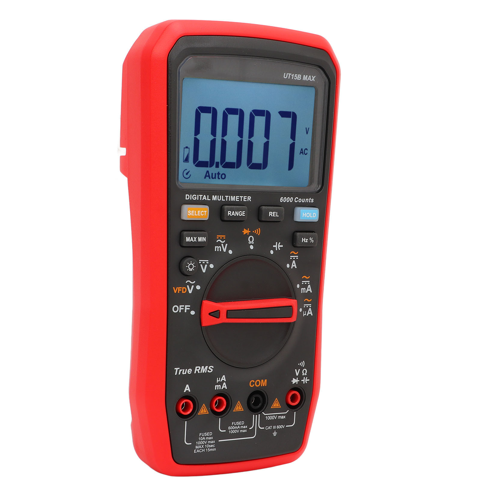Digitales Multimeter Mit Hoher Genauigkeit, Hitzebeständig, 6100 Messpunkte, Tragbares Voltamperemeter, Spannungs- Und Strommessgerät Bis 1000 V