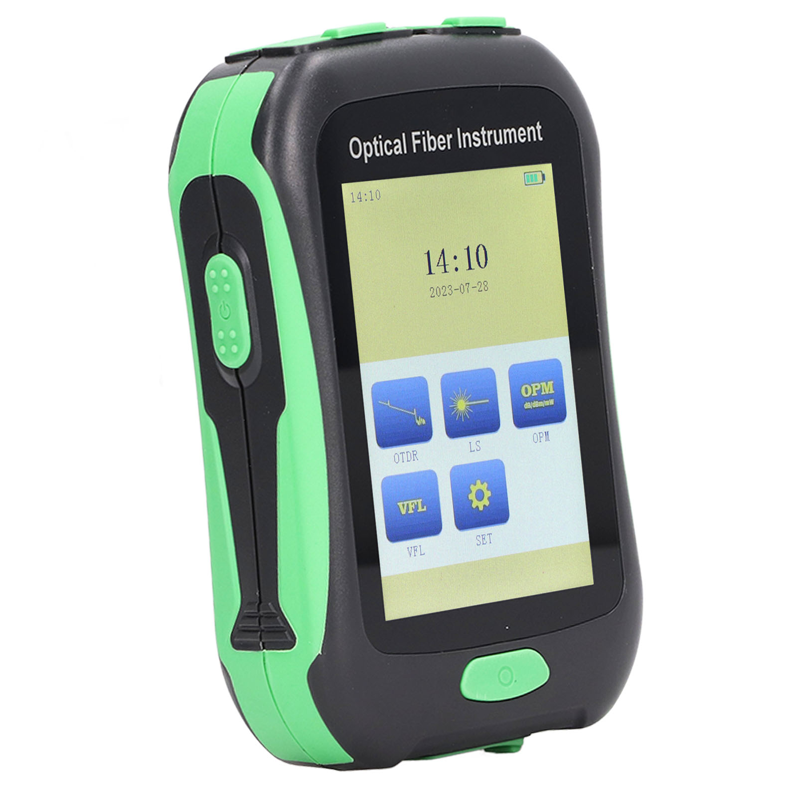 Otdr-glasfaser-tester Aua 18a Fc Lc-adapter 3,5-zoll-touchscreen Optisches Zeitbereichsreflektometer 100–240 V Eu-stecker
