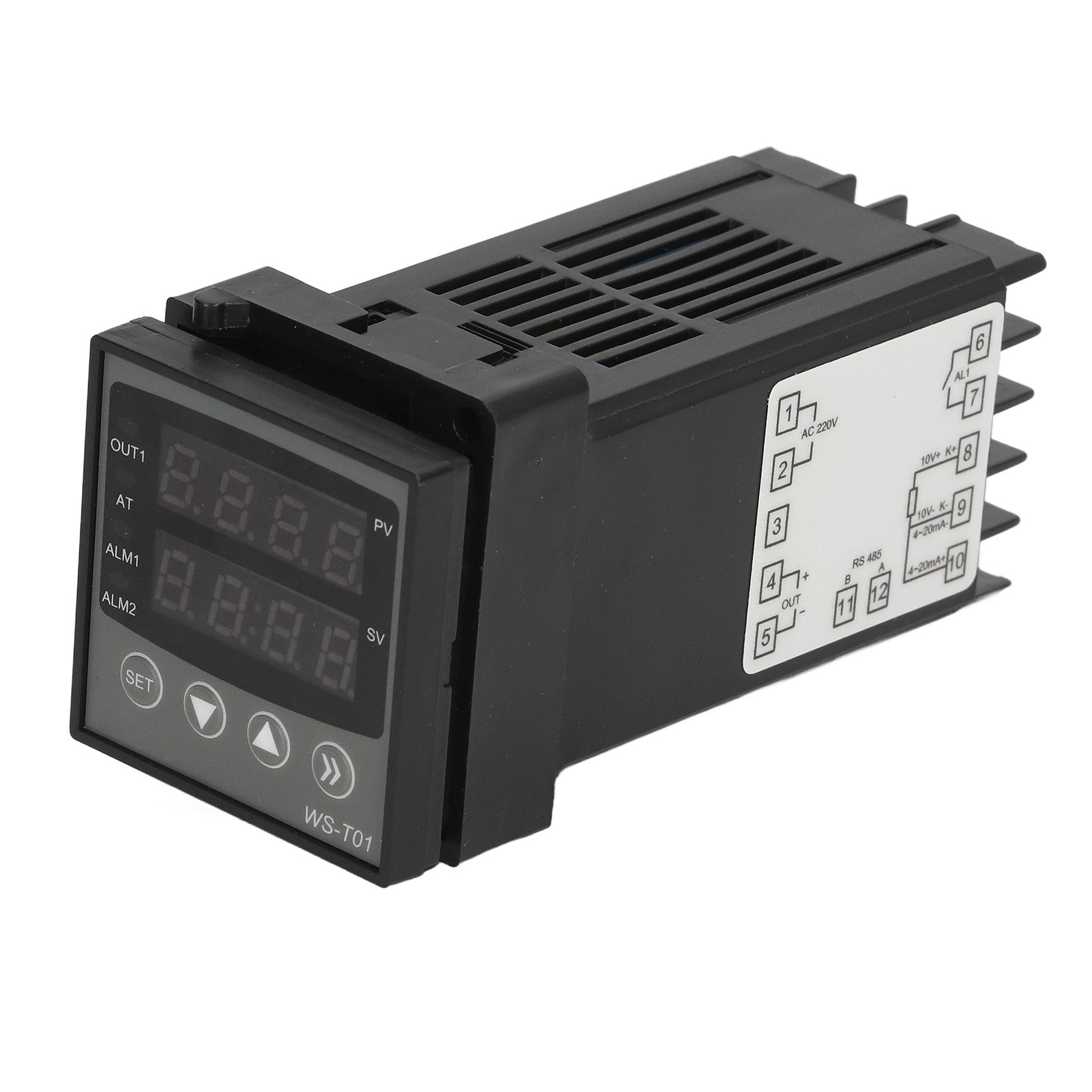 Pid-temperaturregler Mit Dual-display, Multifunktionaler Intelligenter Pid-thermostat, 24 V