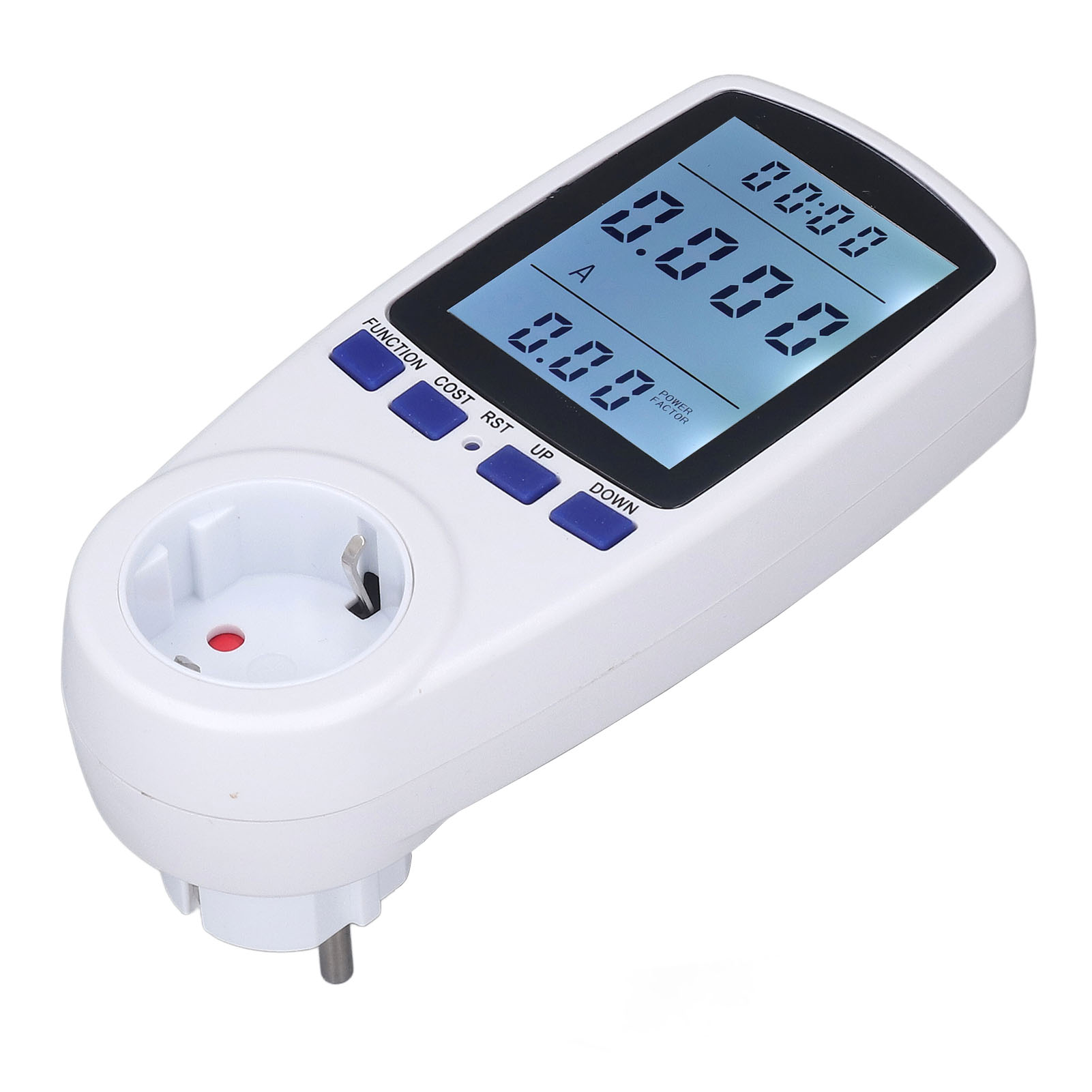 Multifunktionaler Wattmeter Mit Hintergrundbeleuchtung, Stromverbrauchsanzeige, Eu-stecker 230 V