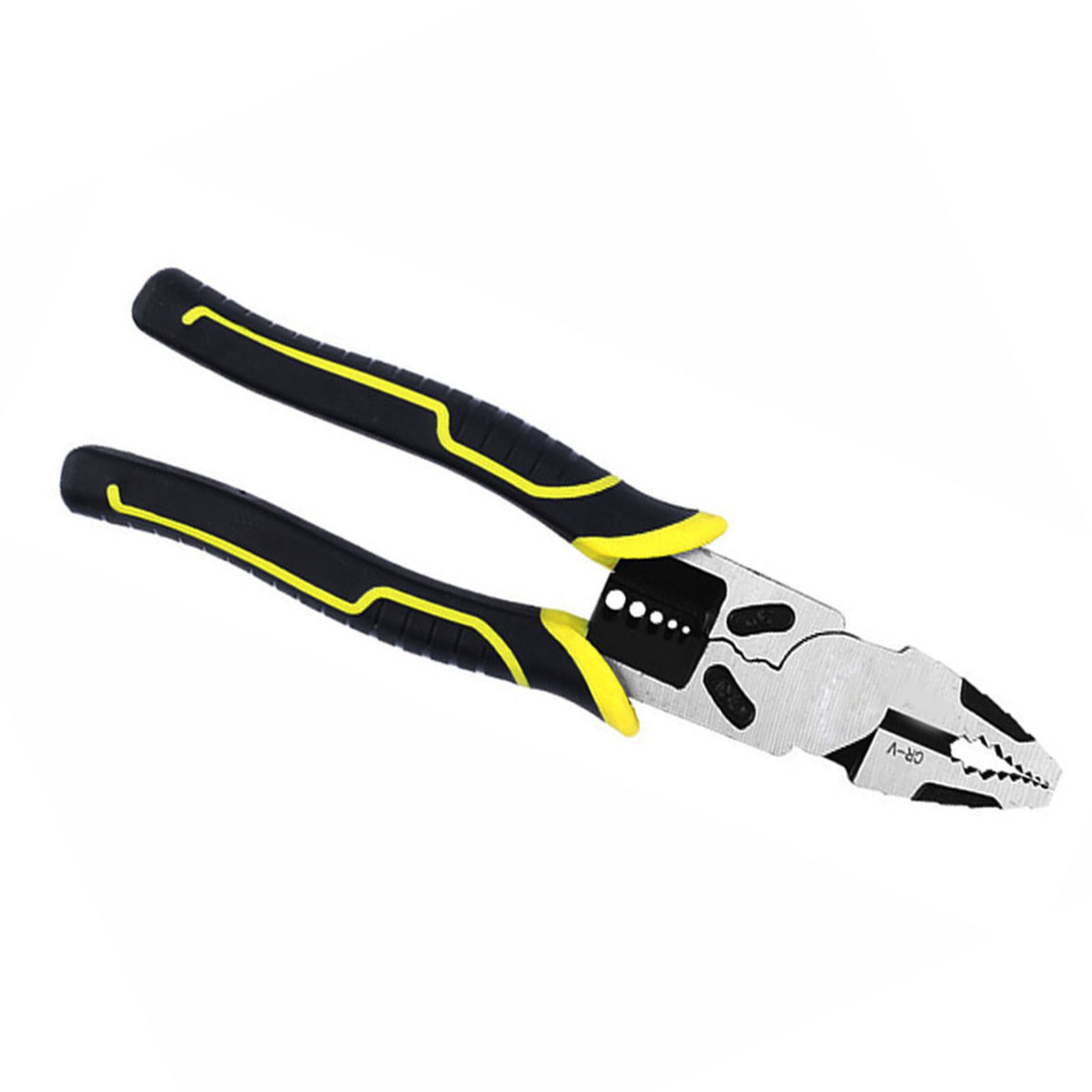 Multifunktionszange, Kraftsparend, Zum Schneiden, Crimpen Und Abisolieren, Gelb, 23 Cm
