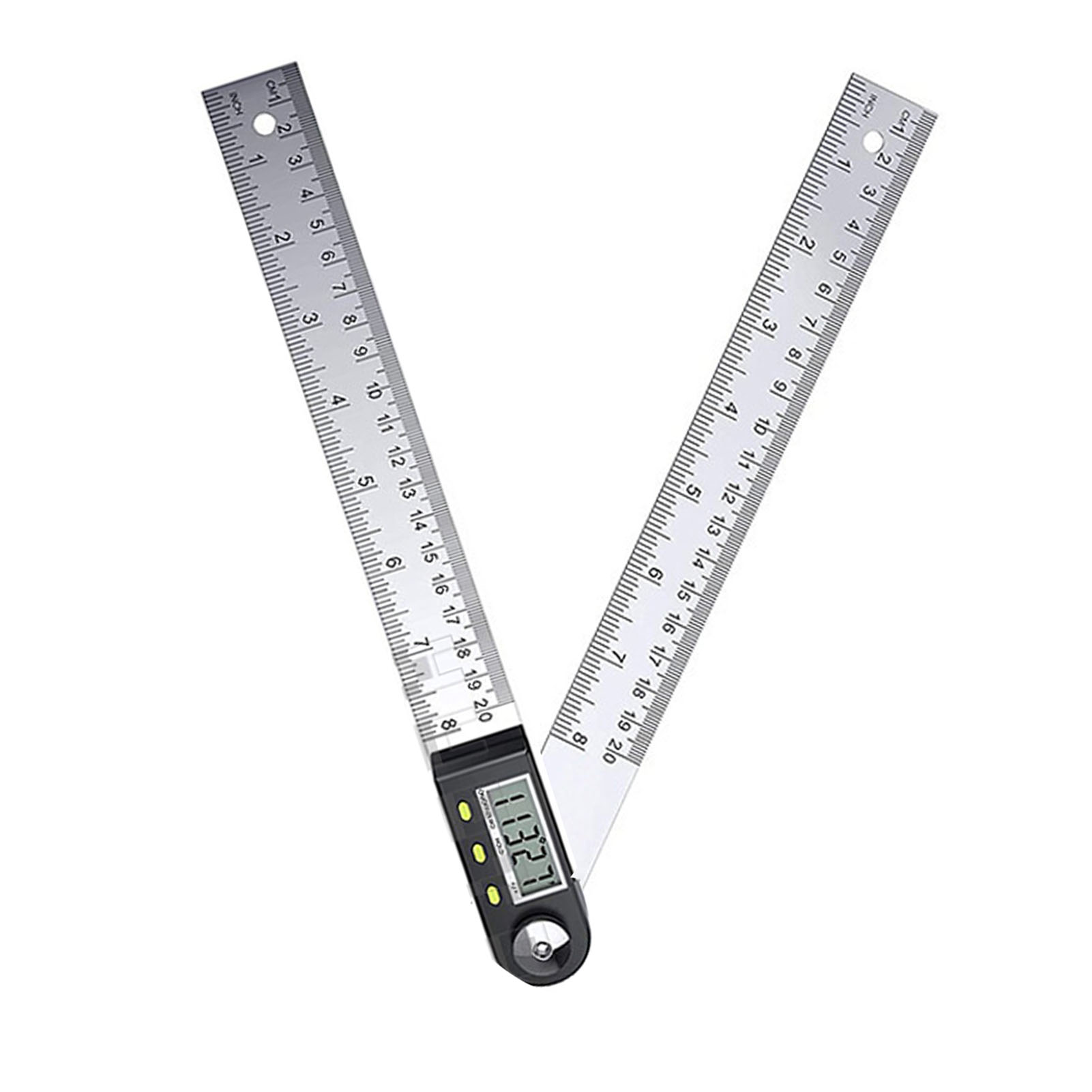Digitaler Winkelmesser 200 Mm, Multifunktionales Digitales Winkelmessgerät Mit Winkelanzeige Für Holzbearbeitung Und Konstruktion