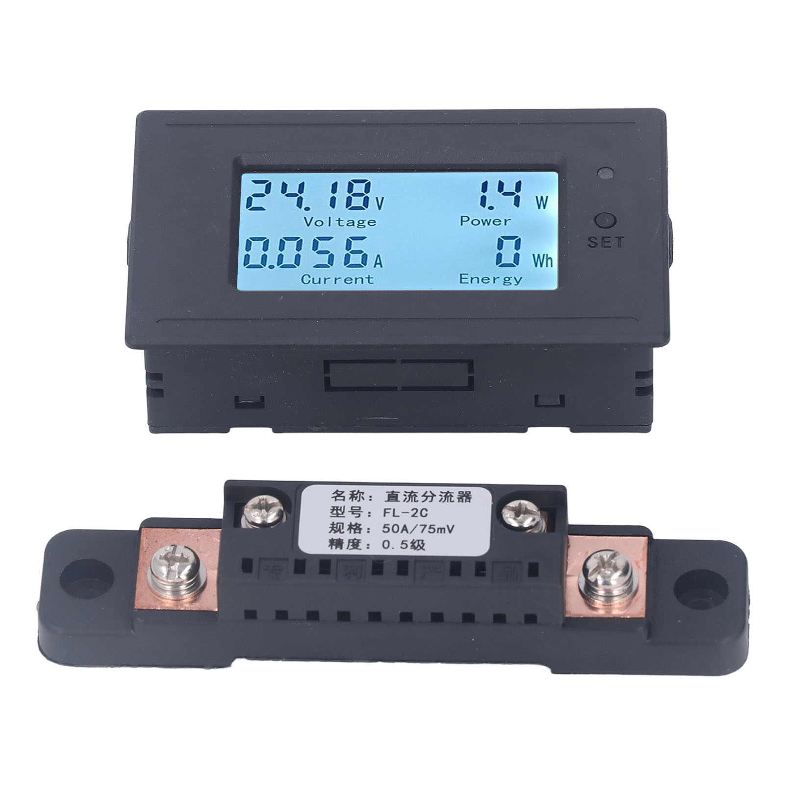 Multifunktionales Digitales Lcd-leistungsmessgerät Zur Anzeige Von Spannung, Stromstärke Und Batteriekapazität (dc 6–200 V)