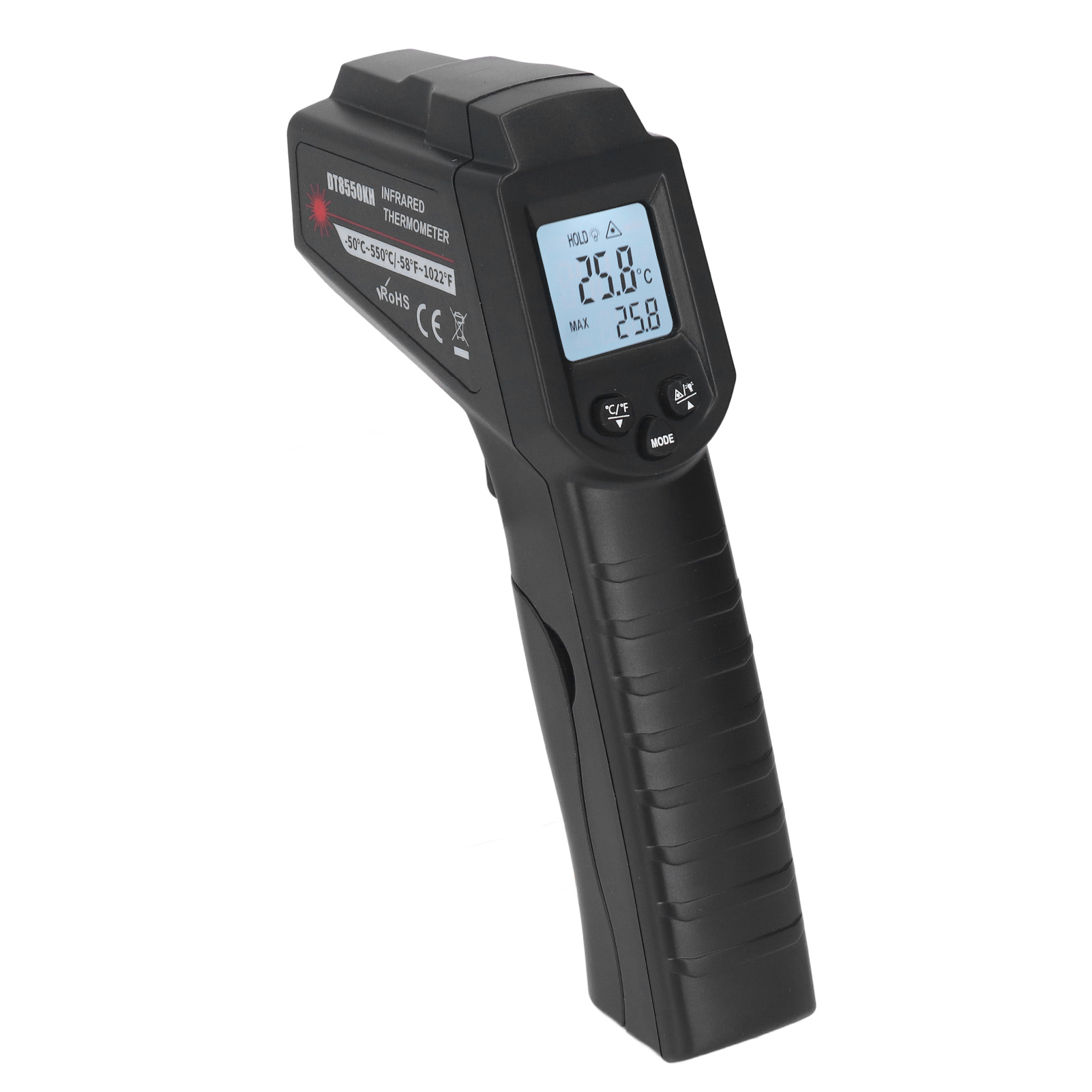 Dt8550kh Infrarot-thermometer, Handliches, Berührungsloses Digitales Temperaturmessgerät Für Industrieanlagen Und Lebensmittelverarbeitung
