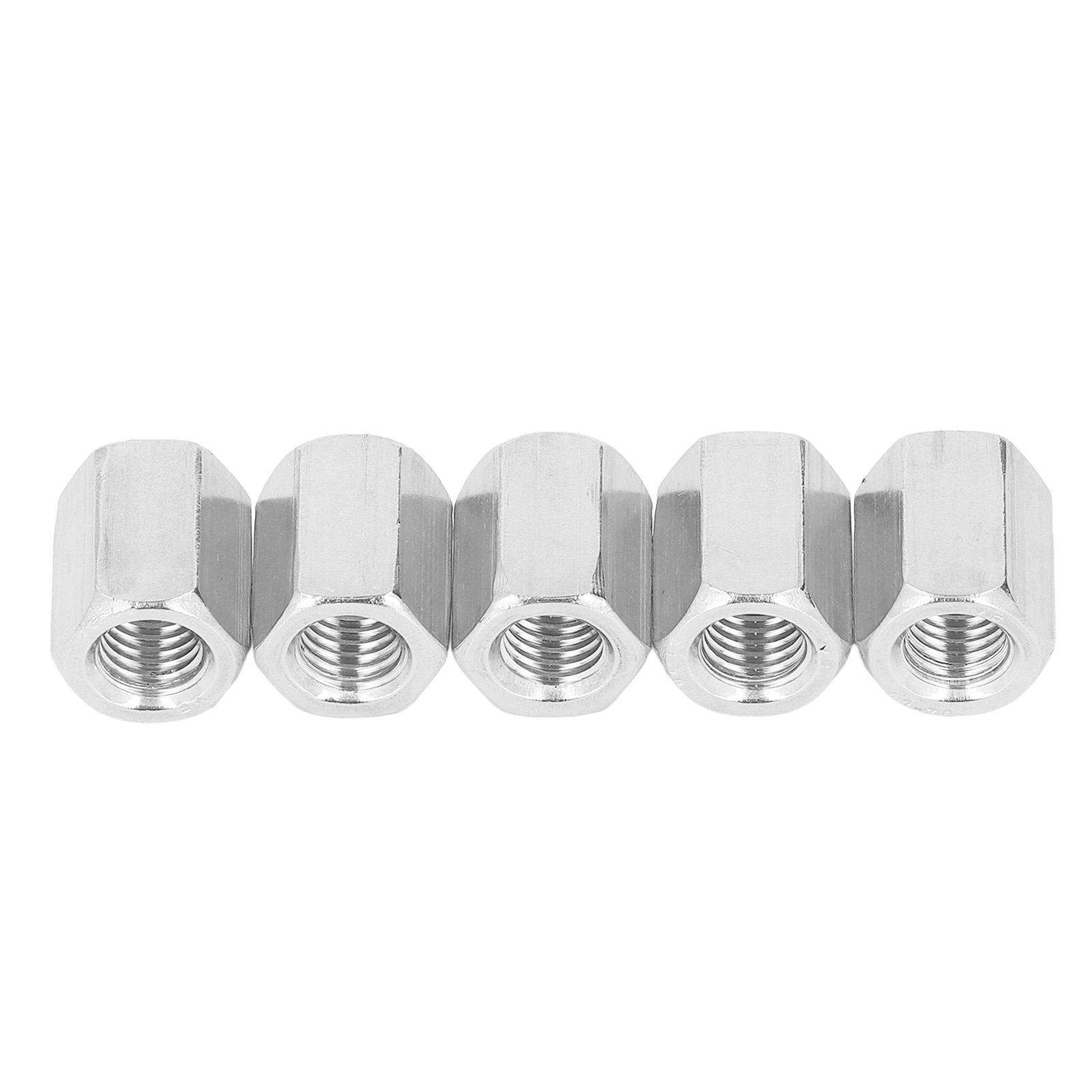 5 Stück Sechskant-kupplungsmuttern M12x1,75 19 L25mm 304 Edelstahl-stangenkupplungsmuttern Für Bolzen, Gewindebolzen, Maschinenschrauben
