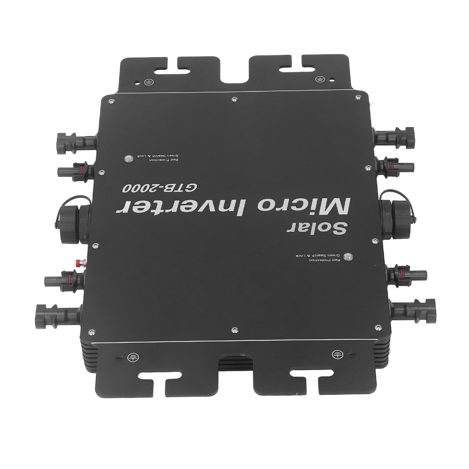 Solar-netzwechselrichter 2000w Mppt, Wlan-steuerung, Wasserdicht, Eu-stecker 230v