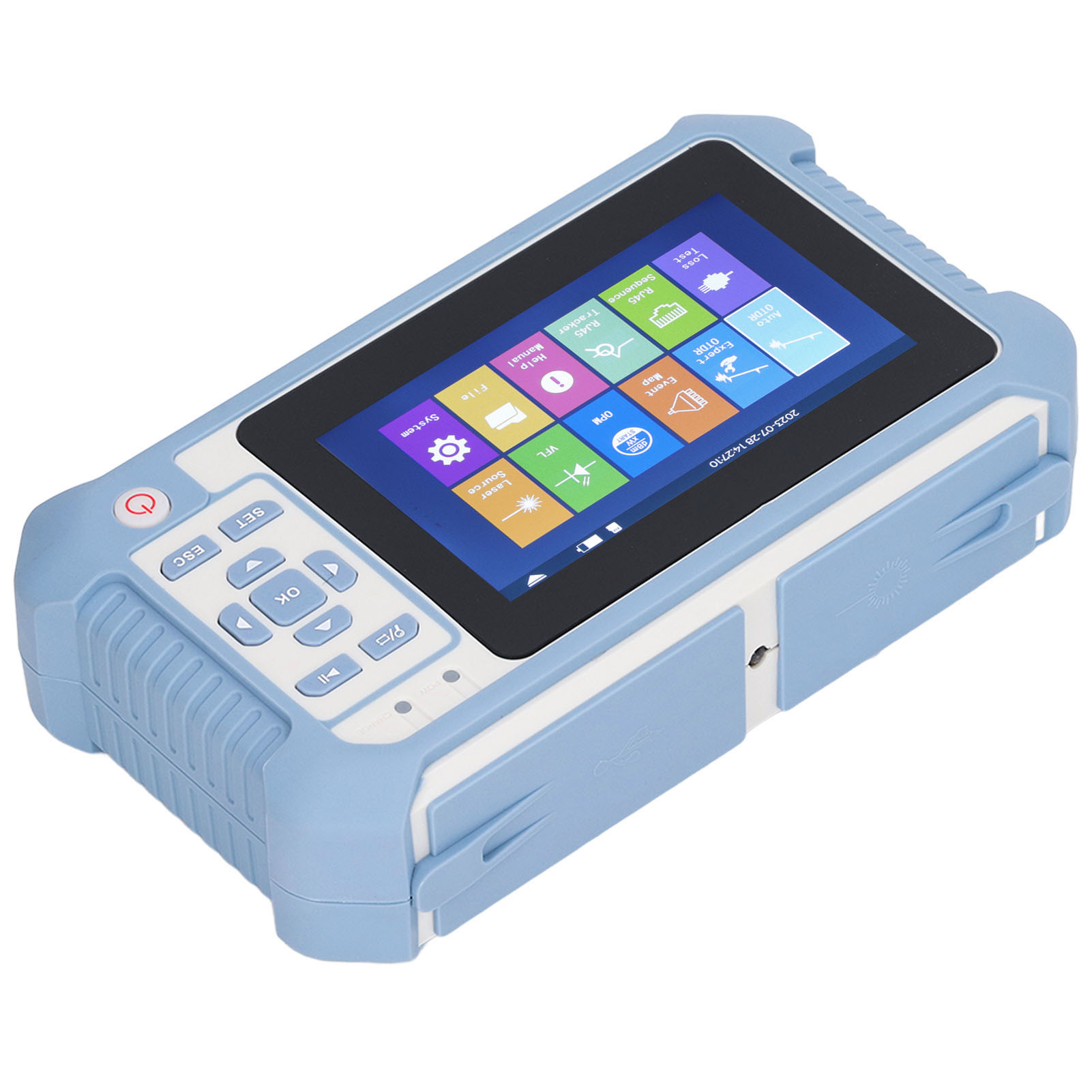 Otdr-tester 9-in-1 Multifunktions-otdr-gerät Mit 4,3-zoll-lcd-display, 100–240 V, Eu-stecker