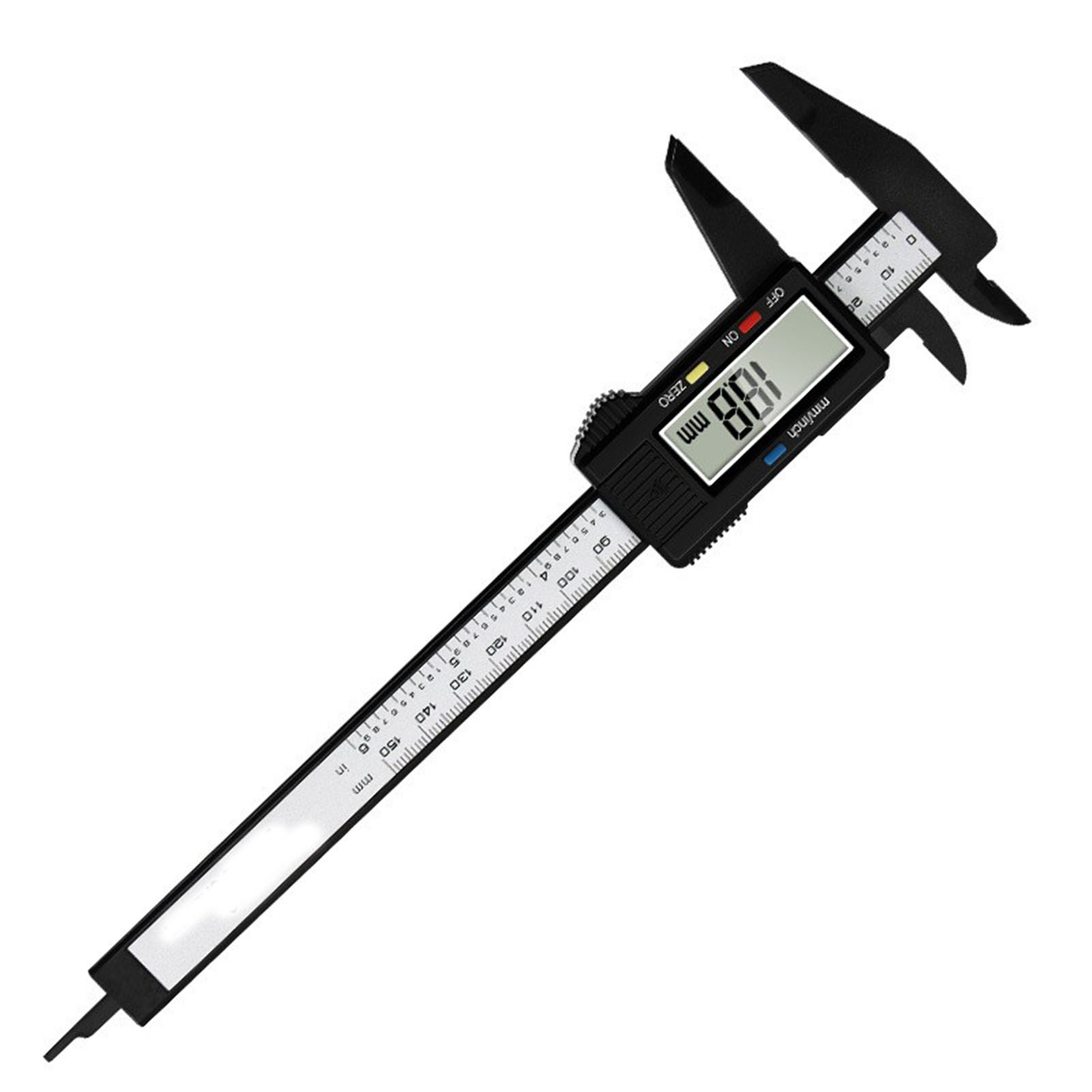 Schwarzer Elektrischer Digitalmessschieber Mit Präziser Lcd-anzeige, Hoher Festigkeit Und Automatischer Abschaltung (0–150 Mm)