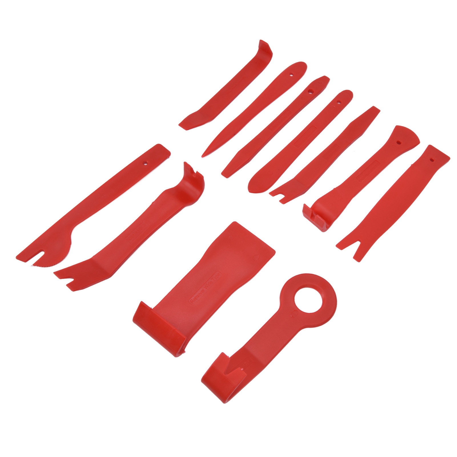 11-teiliges Set Auto-verkleidungs-entfernungssets Aus Fiberglas Und Nylon, Autoradio-reparaturset, Audio-radio-ausbau- Und Einbauset, Rot