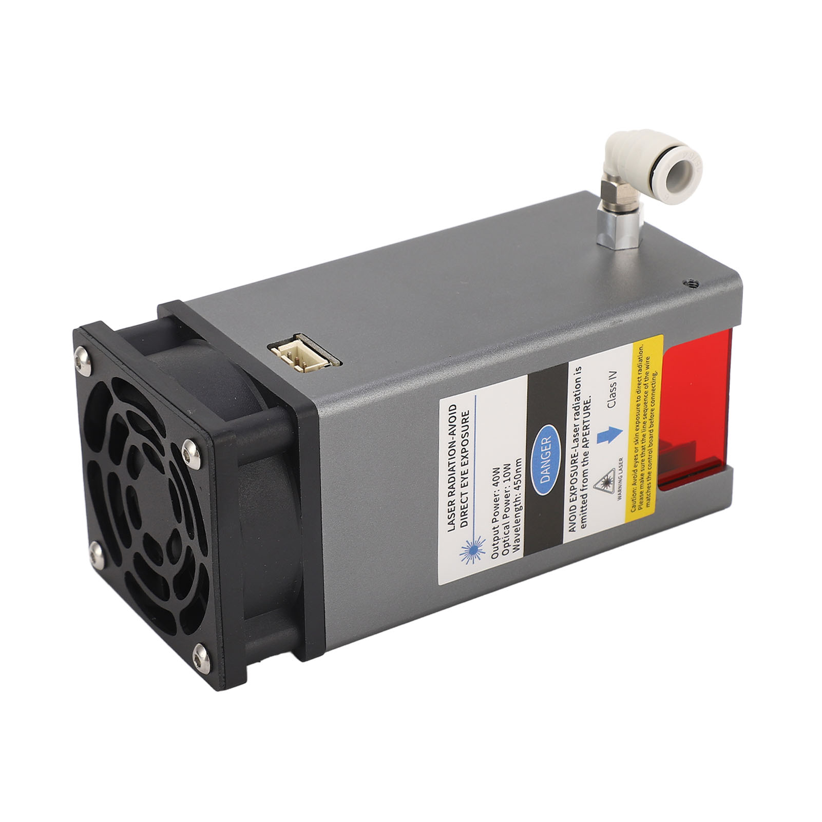 Lasergravierer-modul-set Mit 40 W Ausgangsleistung, Inklusive Luftpumpe, 10 W Optische Leistung, Cnc-laserschneidmodul, Eu-stecker, 220 V, 50 Hz