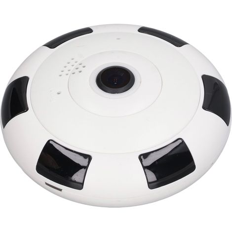 Sicherheitskamera Mit Panorama-nachtsicht, 3d-echtzeit-wiedergabe, Kabellos, Ip-kamera Für Zuhause, Eu-stecker, 100–240 V, Schwarz