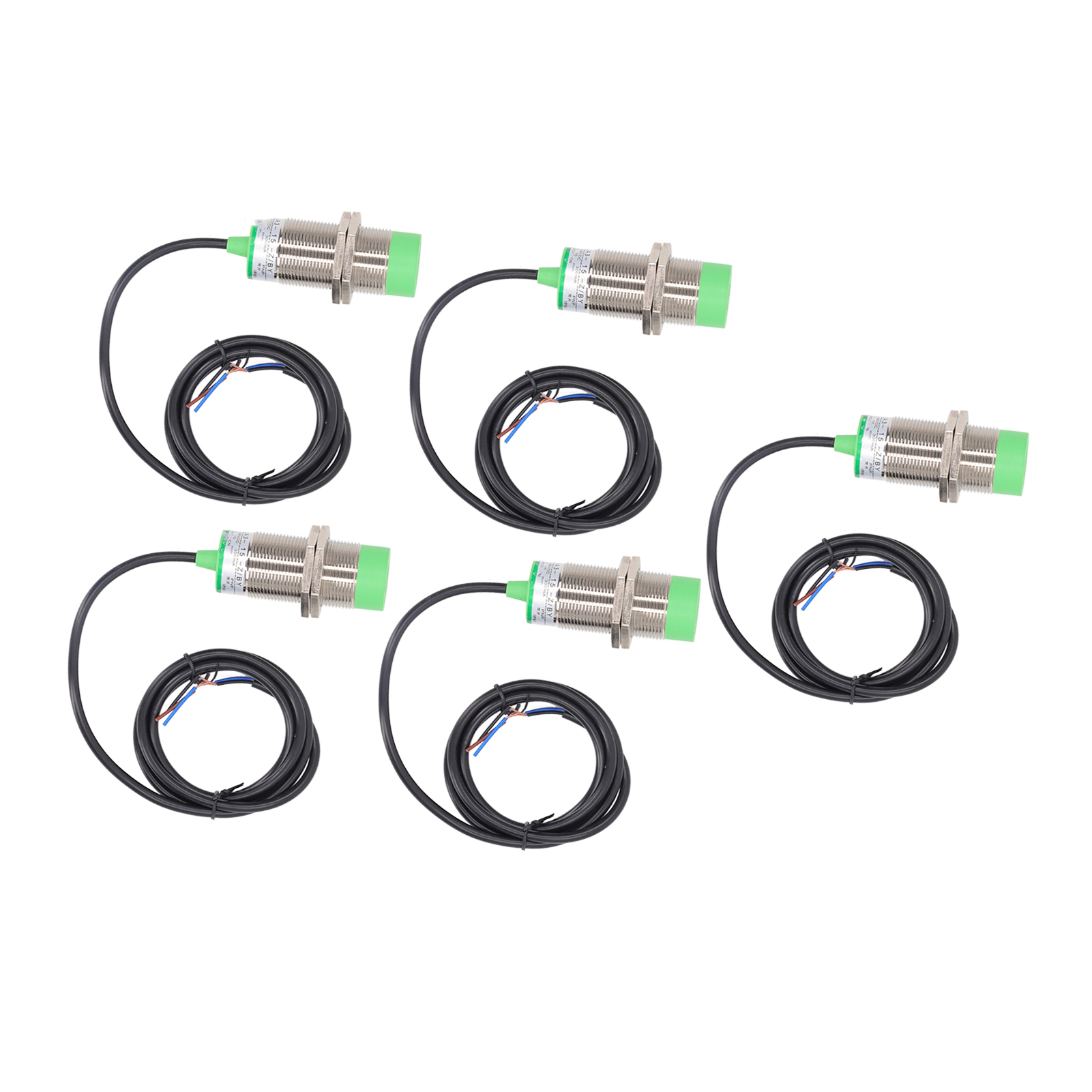 5 Stück Pnp-näherungssensoren, Normalerweise Offen, 15 Mm Erfassungsabstand, Schutzart Ip65, Induktiver Näherungssensor-schalter, 6–36 V Dc