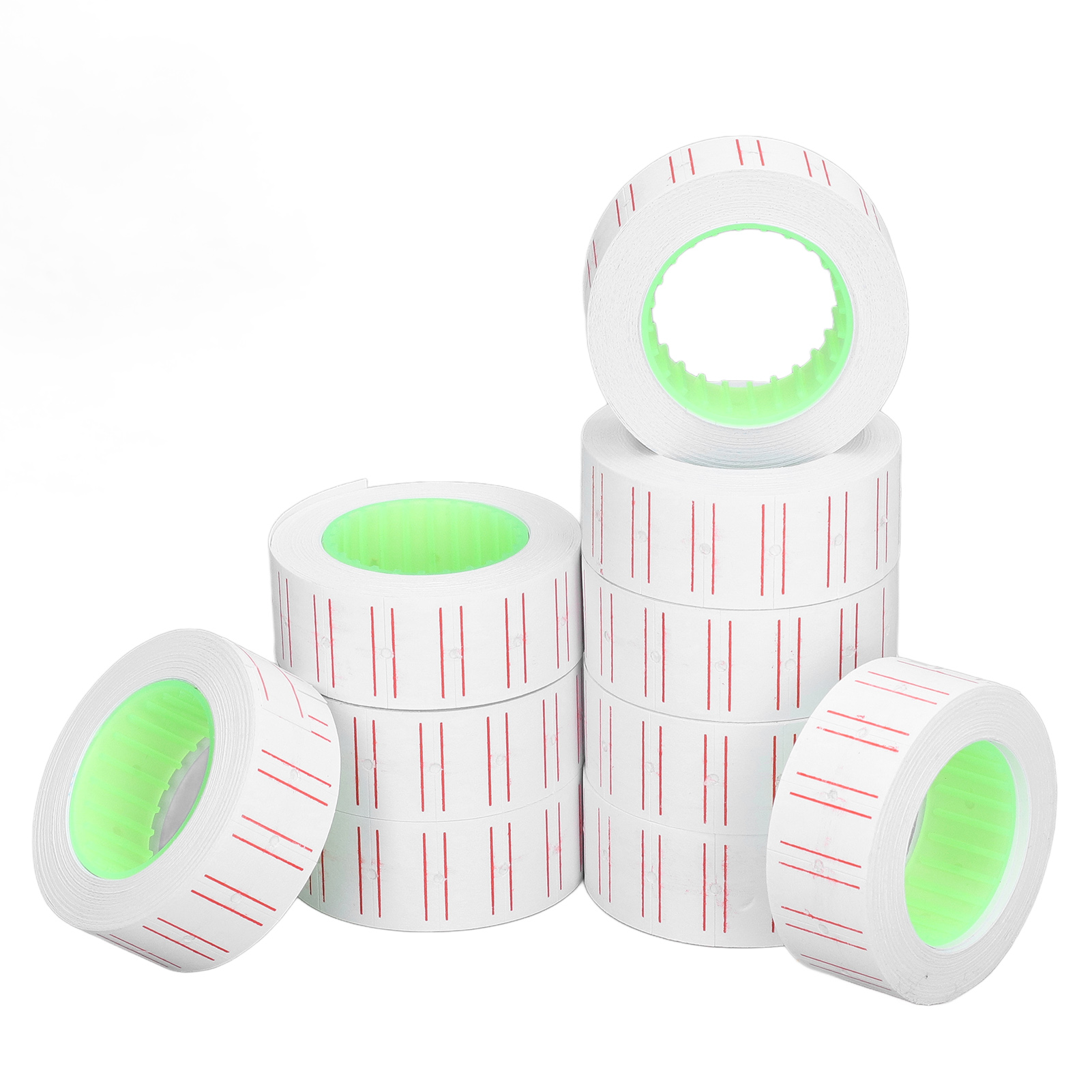 30 Rollen Mit 15.000 Etiketten, Preisschilder, Einreihiges Etikettenpapier Für Mx5500 Etikettierpistole, 21 X 12 Mm