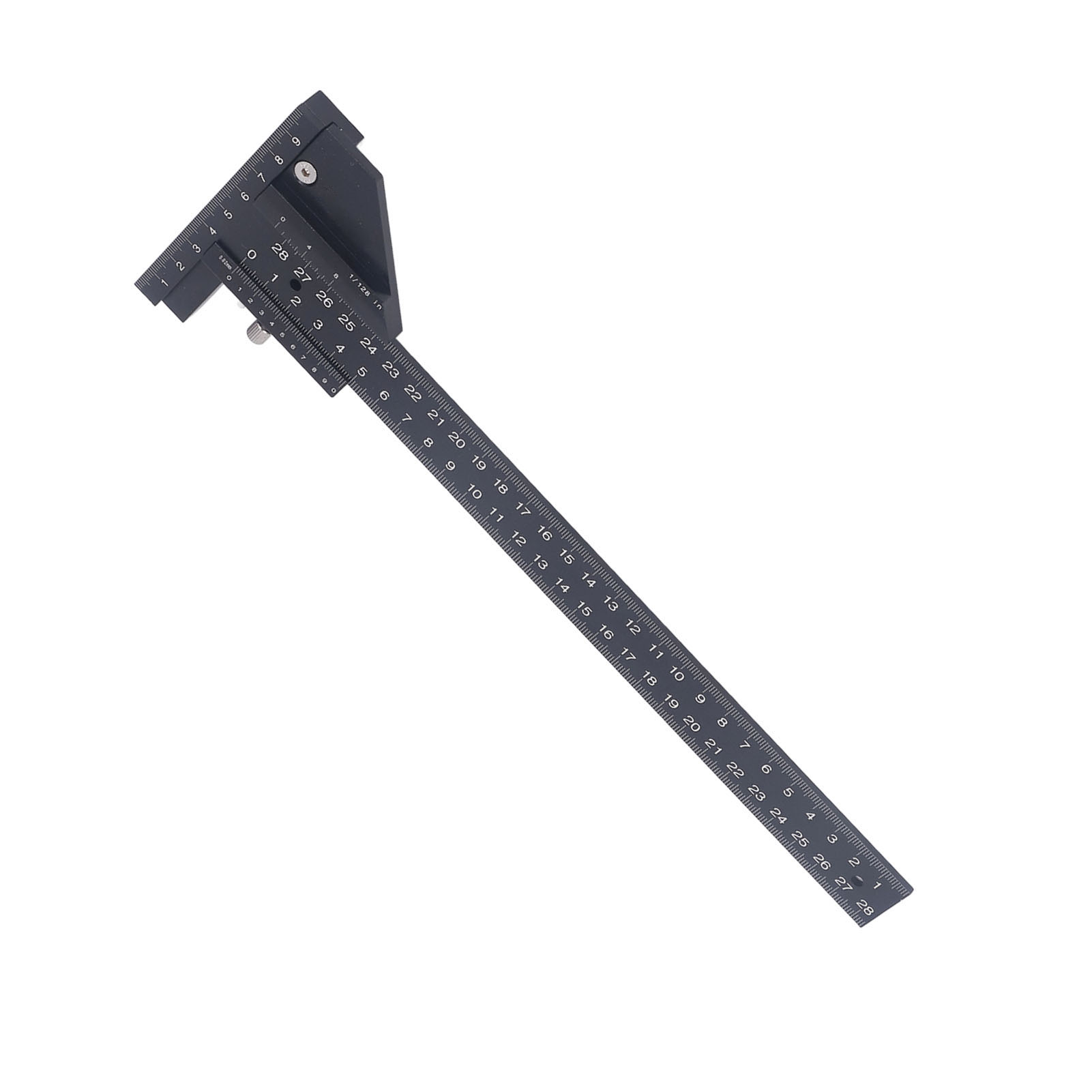 0 Bis 280 Mm T-förmiges Lineal Aus Aluminiumlegierung Mit Präziser Skala, Multifunktionales Holzbearbeitungslineal Zum Messen Und Markieren