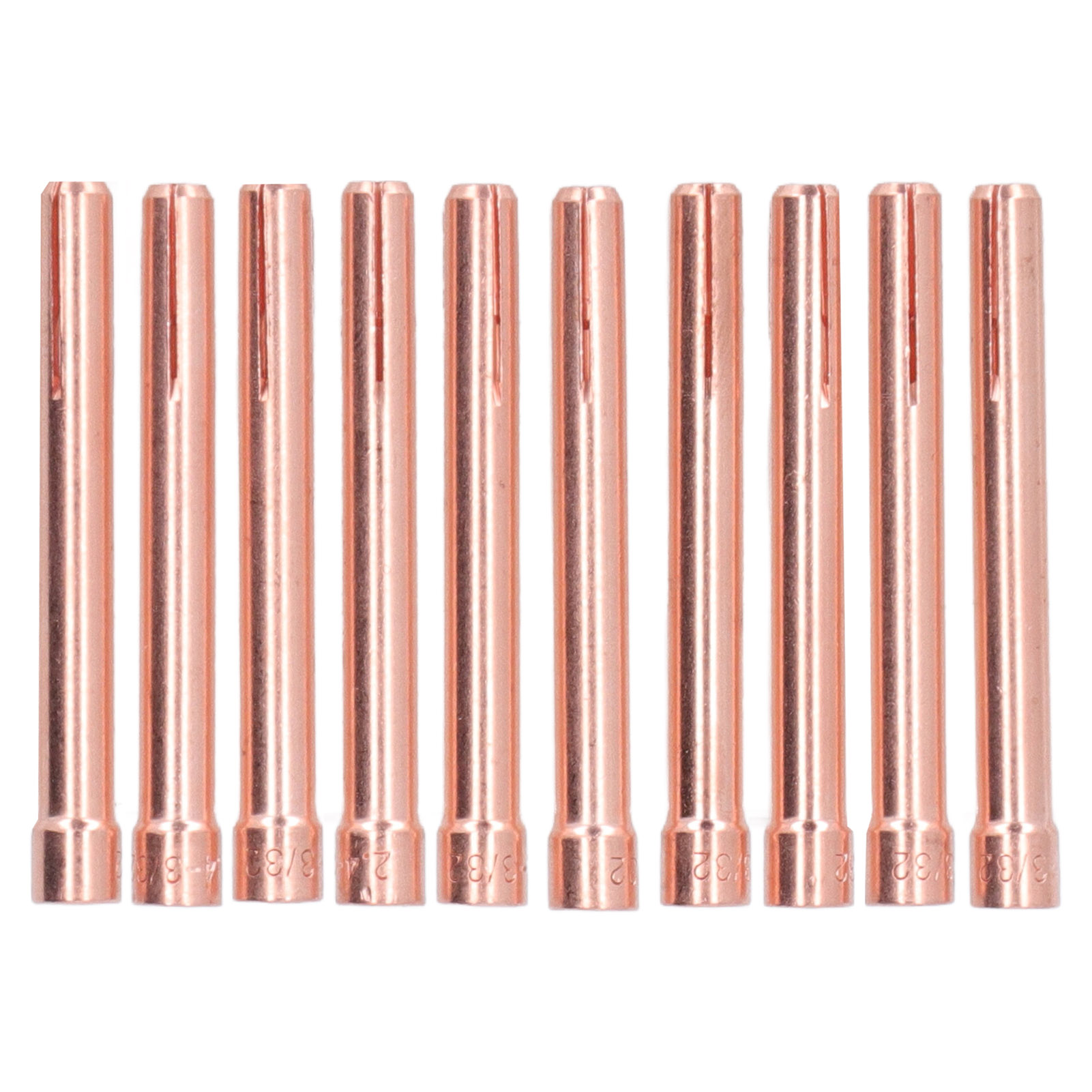 10 Stück Wig-spannzangenspitzen 3/32 Zoll 10n24 2,4 Mm Elektrodenclip-ersatz Für Schweißbrenner Der Serien Wp17, 18 Und 26
