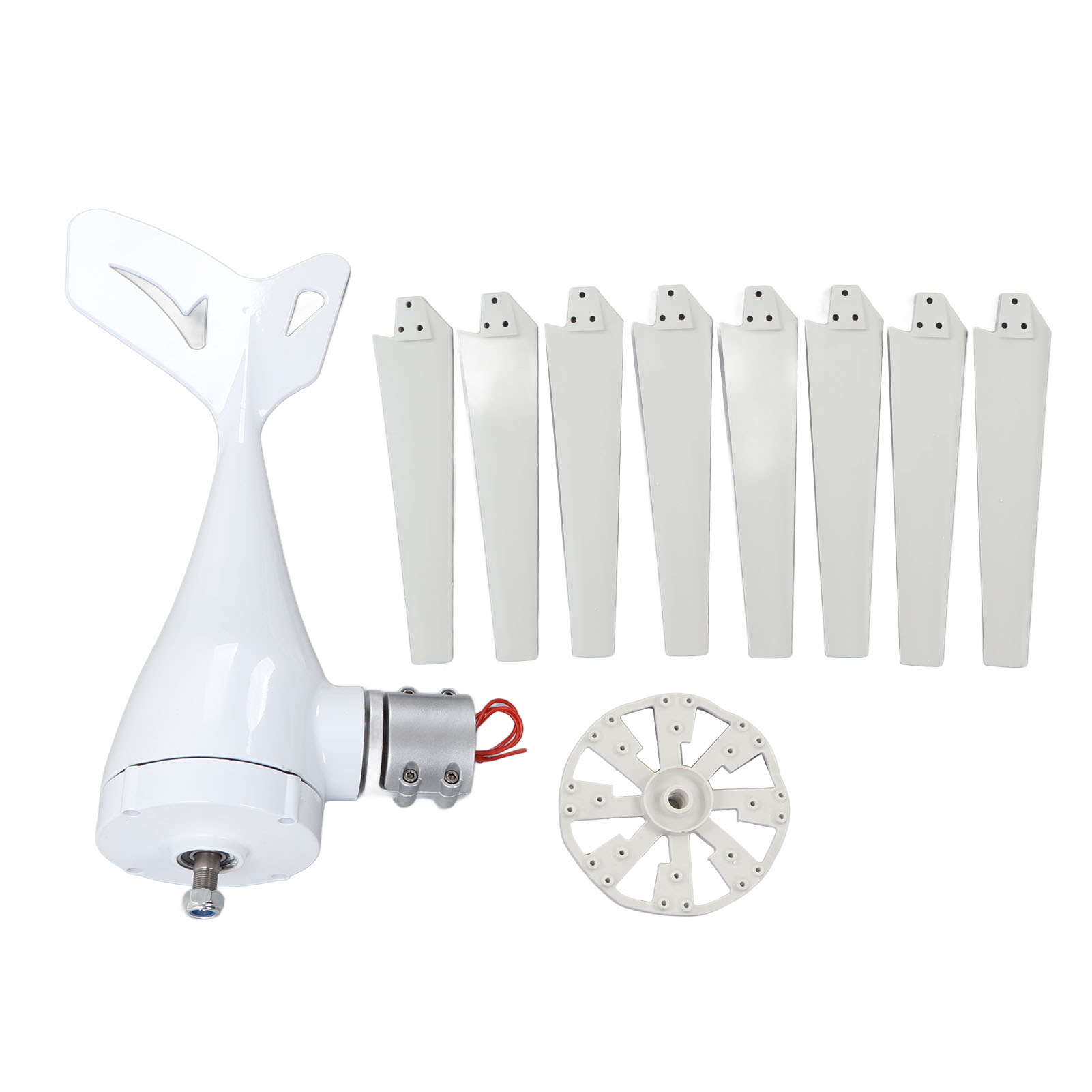 500-w-windgenerator Mit Mppt-regler, 8-blatt-windturbine Für Wohnmobil, Boot, Haus, 48-v-nennspannung