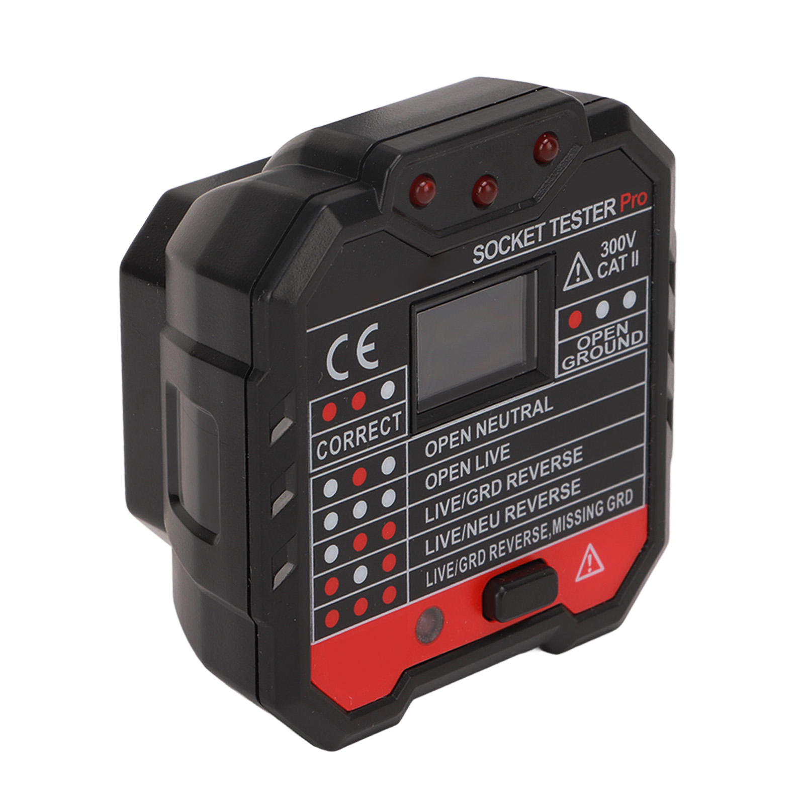 Steckdosentester, Phasen- Und Polaritätsprüfer Für Haushaltssteckdosen (48–250 V), Ht106d, Eu-stecker