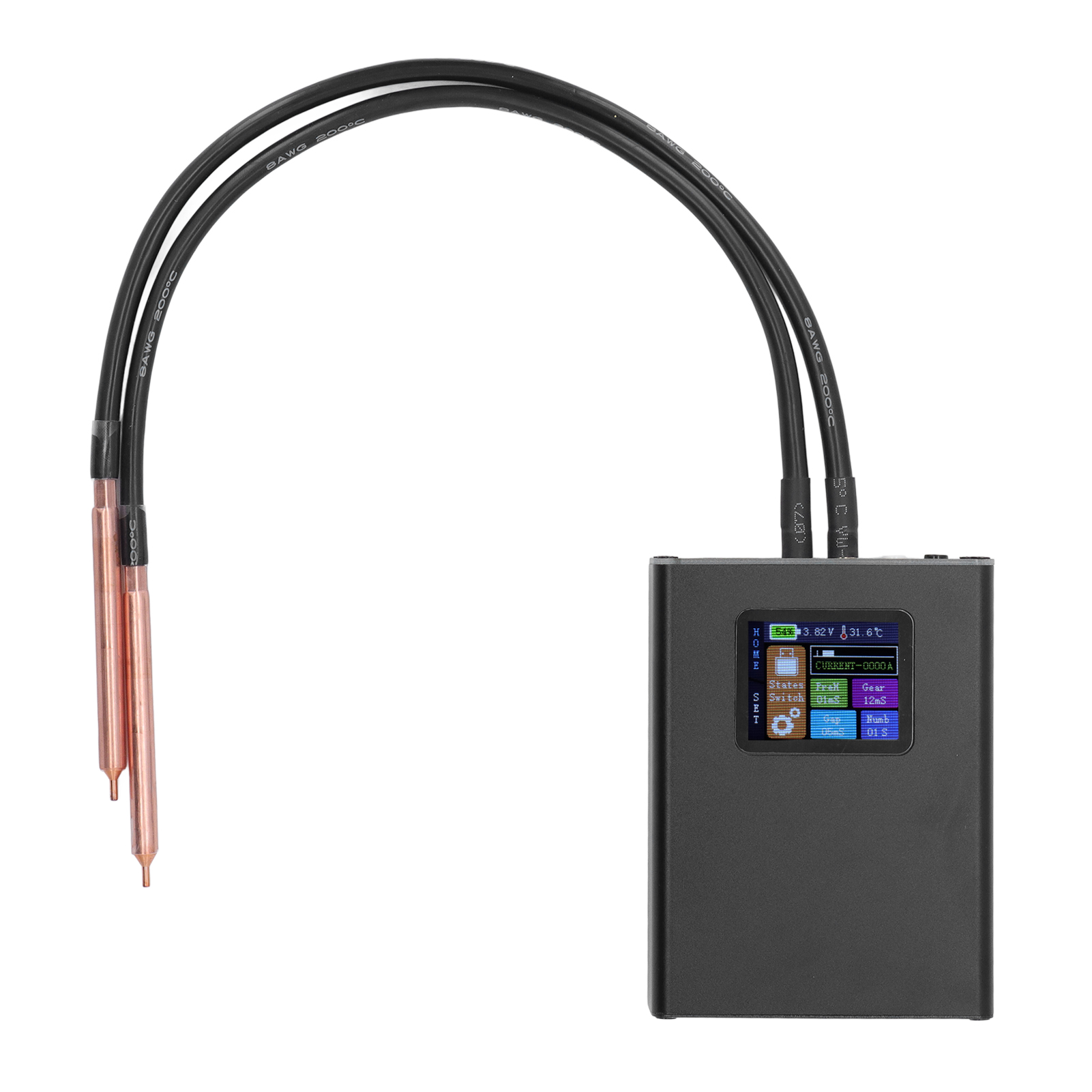 Tragbares Mini-punktschweißgerät Mit Akku, 30 Einstellbare Geschwindigkeiten Und 1,8-zoll-lcd-bildschirm