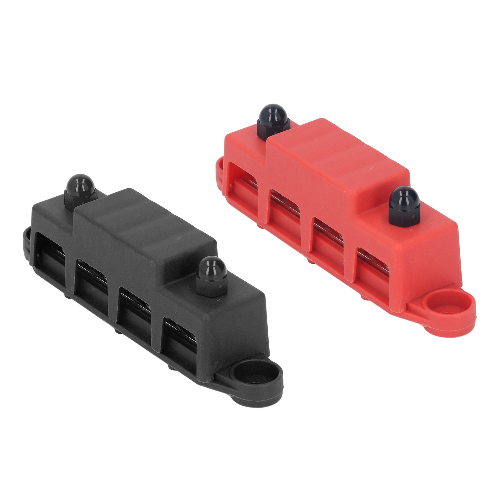 2 Stück Stromverteilerblock M8-schraube, 4-polige Sammelschiene, Dc 48v 250a Für Auto Und Boot