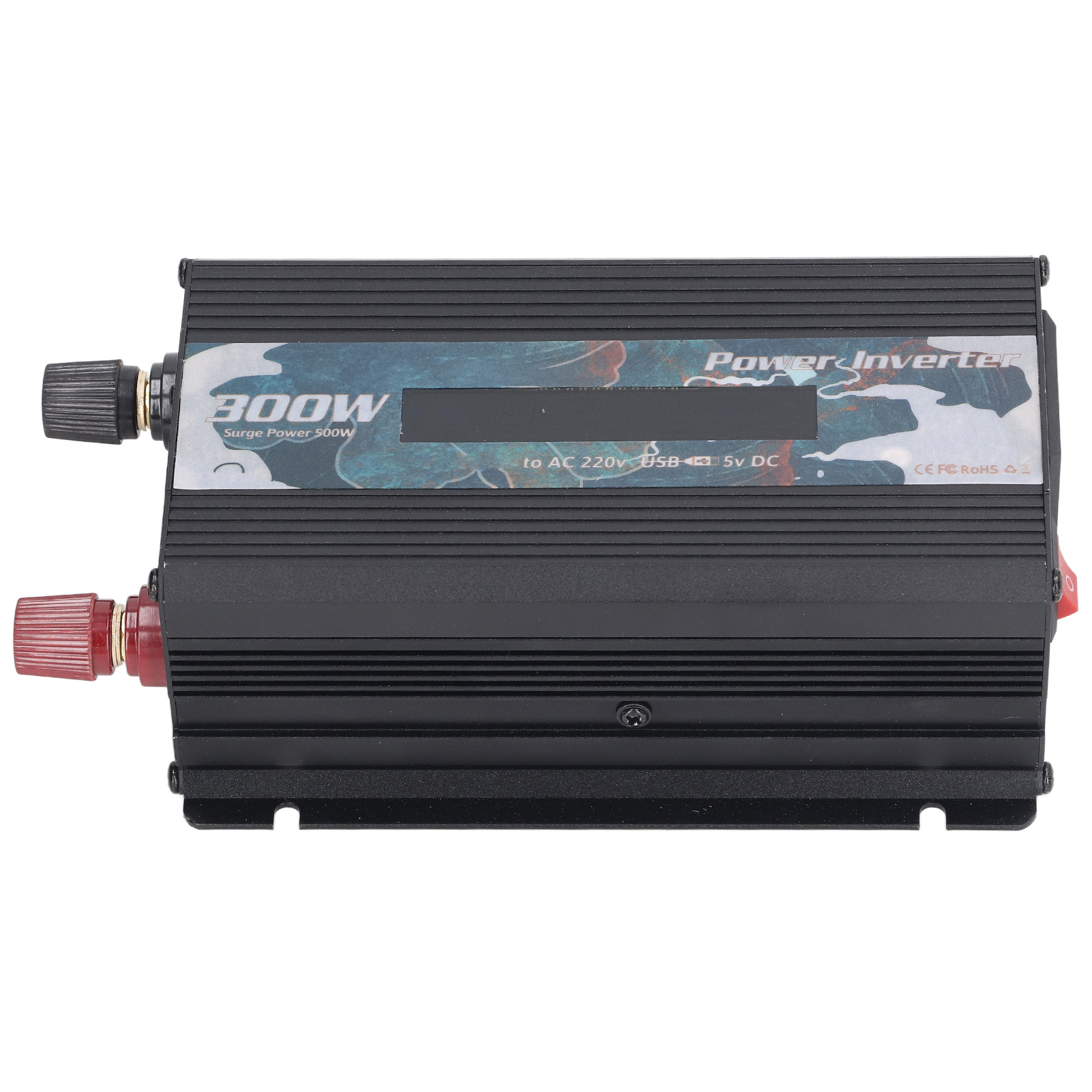 Kfz-wechselrichter 300 W Dc Auf Ac 220 V Sinus-solarwandler 2,0 A Usb Lcd-display Zum Laden Schwarz Dc 24 V