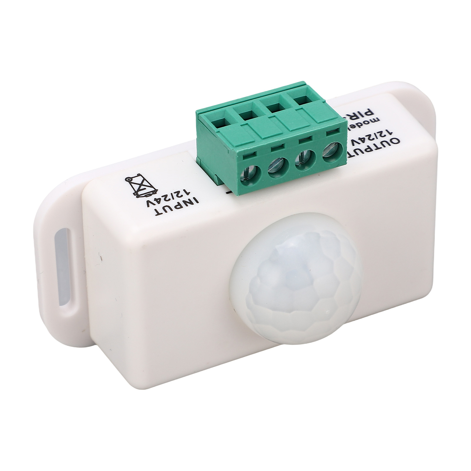Infrarot-bewegungsmelder Mit Einstellbarer Verzögerungszeit, 6 A, 12–24 V, Weiß