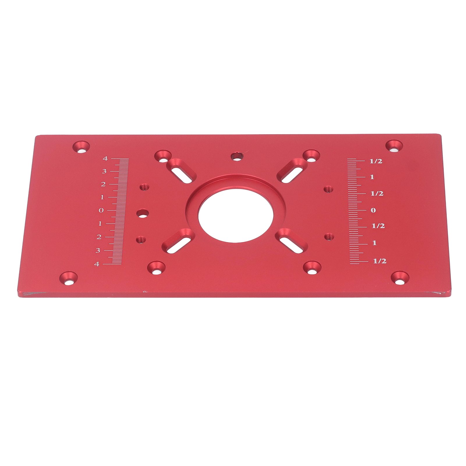 Frästisch-einsatzplatte Aus Aluminiumlegierung, Hubsystem-grundplatte, Zubehör Für Holzbearbeitung, Rot