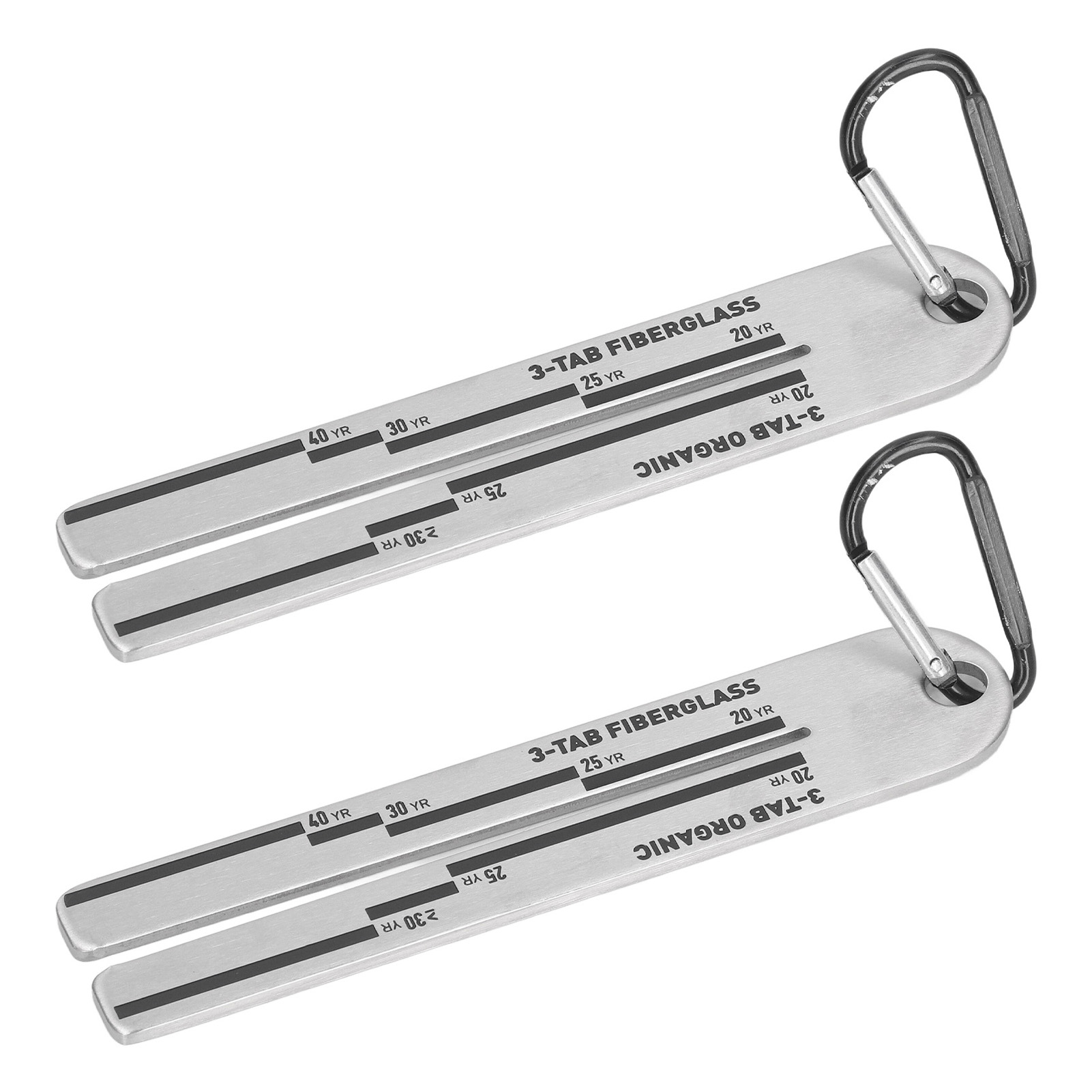 2 Stück 5-zoll-schindellehre, Korrosionsbeständige Dachschindeln, Glasfaser-dickenmesswerkzeug