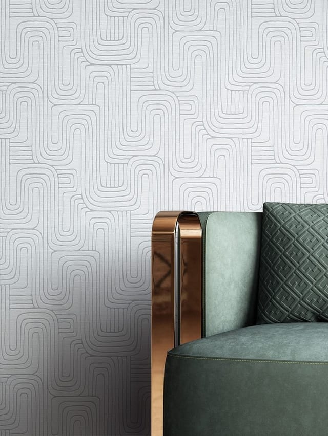 Newroom Vliestapete Livino Hellgrau Grafik Modern Strukturiert FSC®