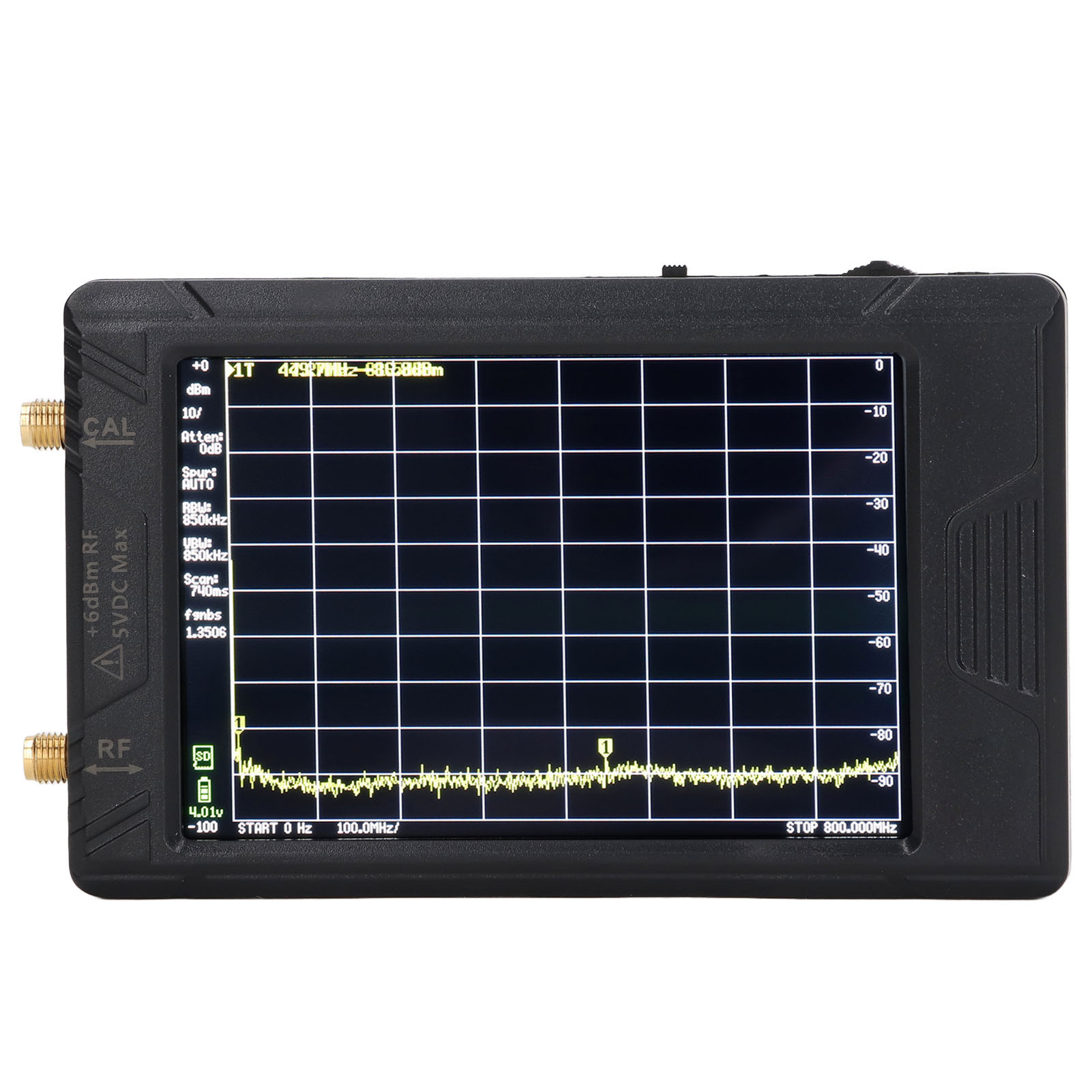 Spektrum-frequenzanalysator Mit 4-zoll-tft-lcd-display, Ausgangsfrequenzbereich 100 Khz Bis 5,3 Ghz, Hf-generator Mit Speicherkarte