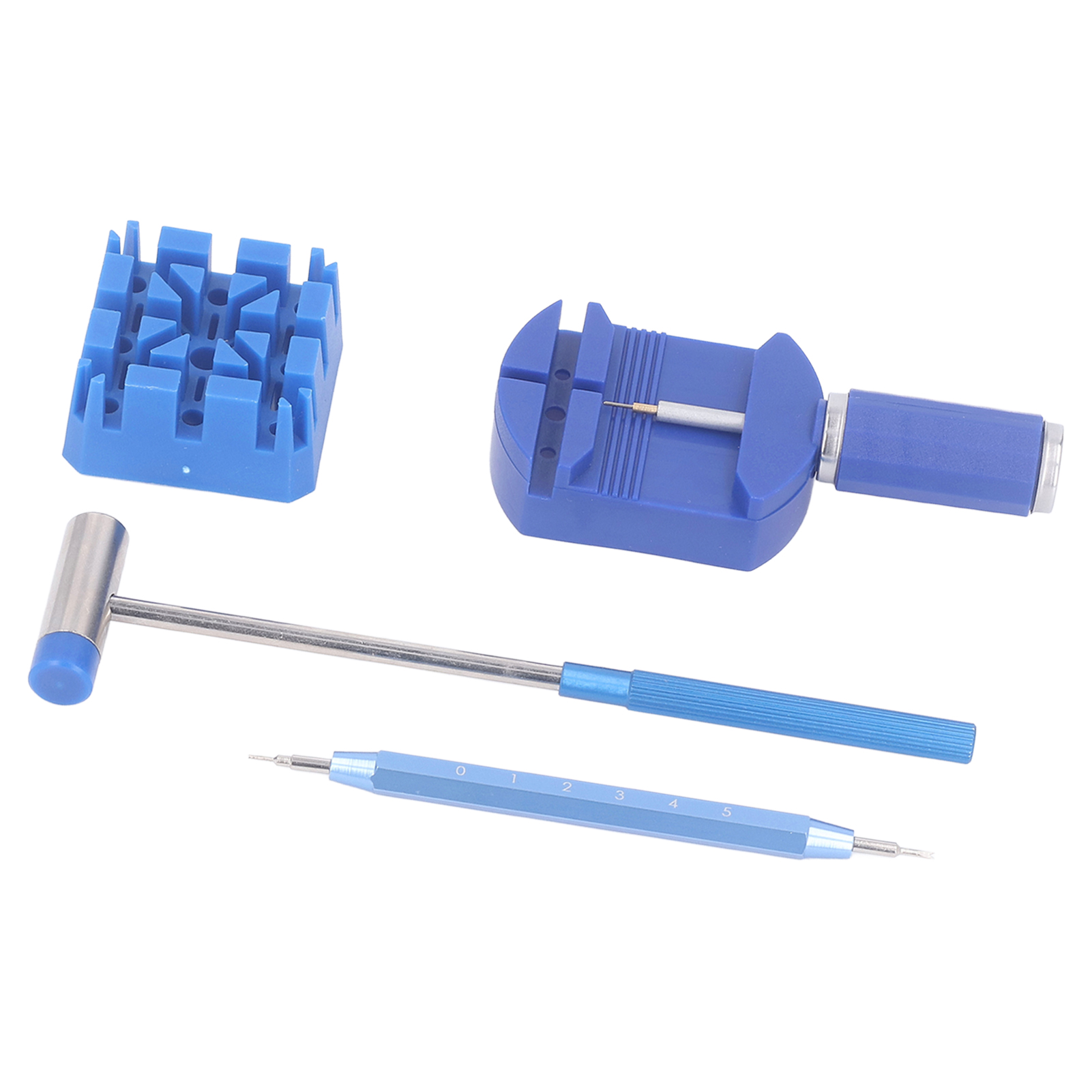 Werkzeugset Zum Entfernen Von Armbandgliedern, Edelstahlspitze, Kunststoffgriff, Reparaturwerkzeug Für Uhrenarmbänder, Blau