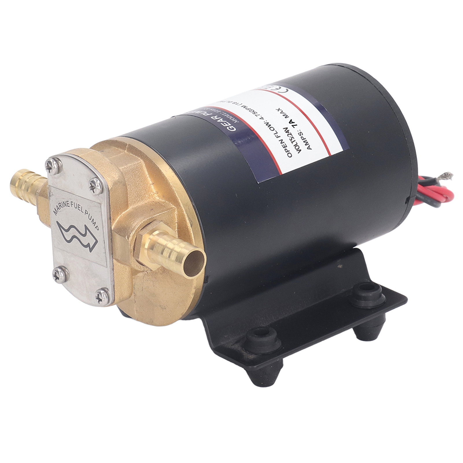 Selbstansaugende Zahnradpumpe, Messingventil, Gummifuß, 4,75 Gpm (18 L/min), Elektrische Flügelzellenpumpe