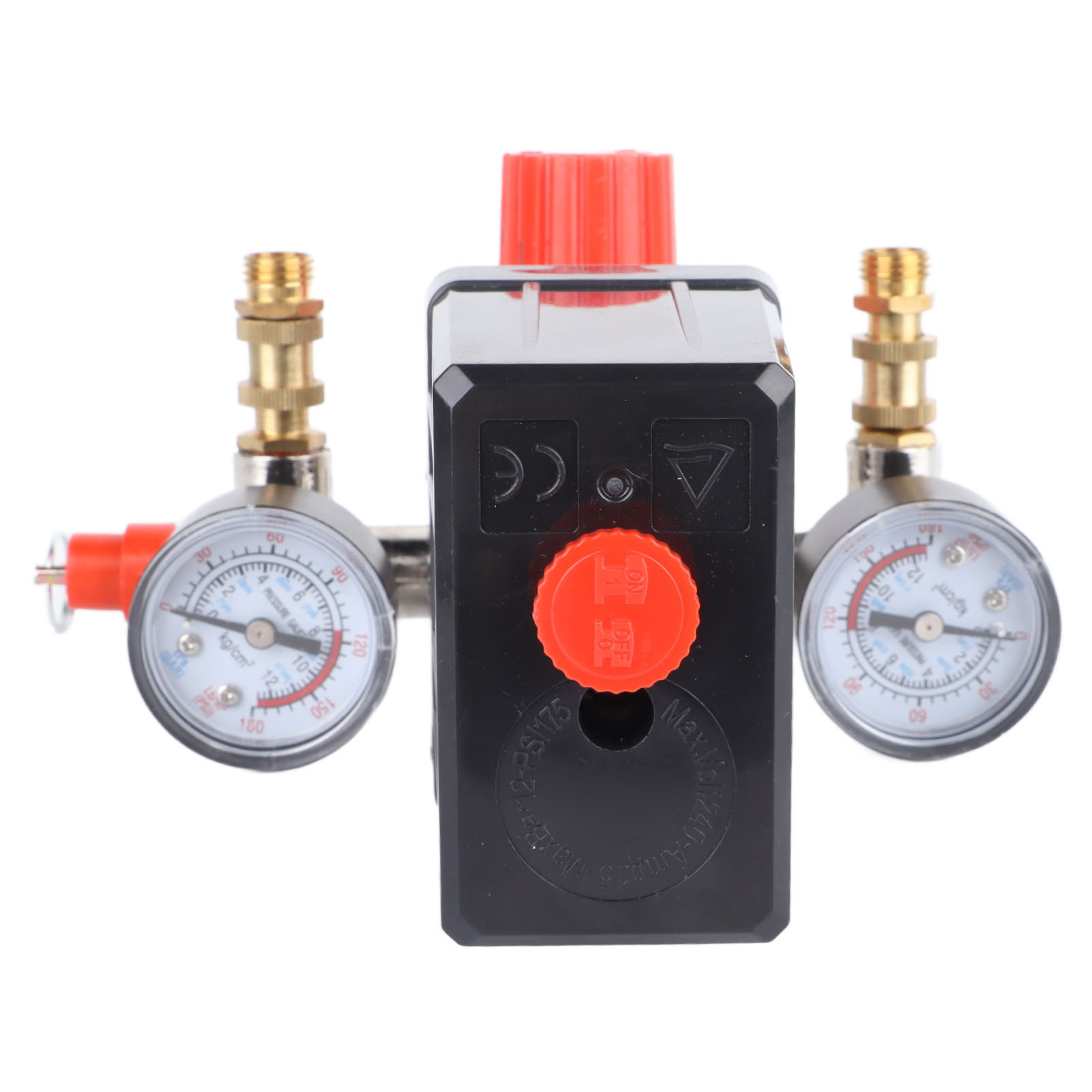 Druckschalter Mit Regelventilen, 125 Psi, Doppelausgangsdruckschalter, 220 V