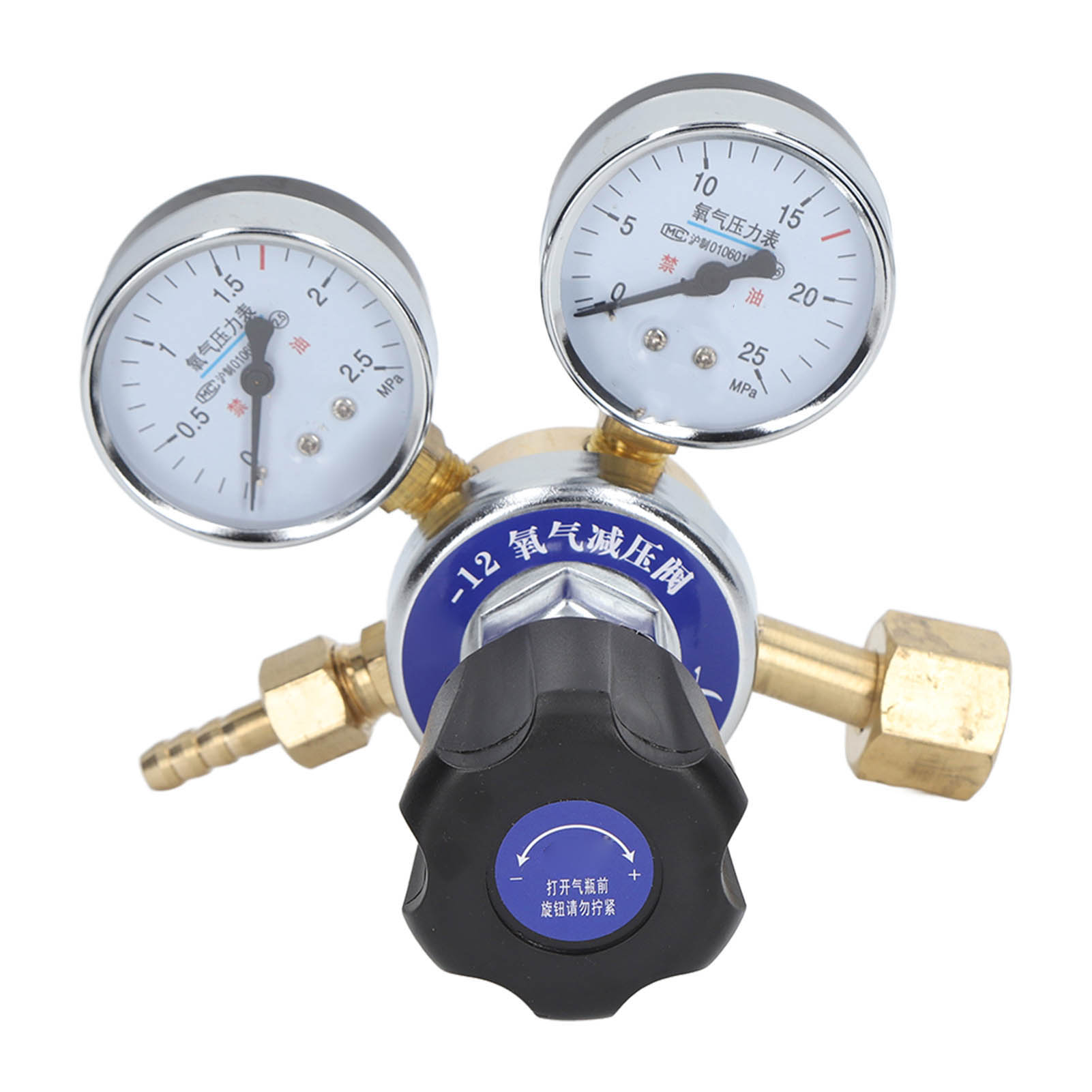 Druckminderungsventil, Sauerstoffmanometer, 2,5 Mpa Gas, Stahlflasche Für Laborforschung