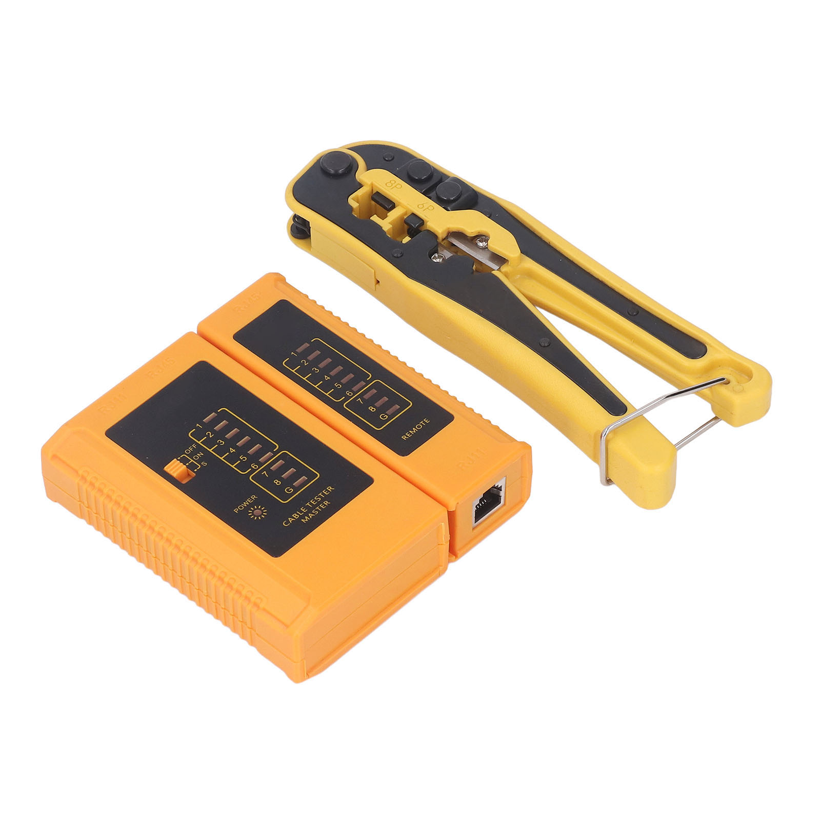 3-in-1-crimpwerkzeug-set: Multifunktions-telefonanschlusszange Mit Ratschenverschluss Und Netzwerktester