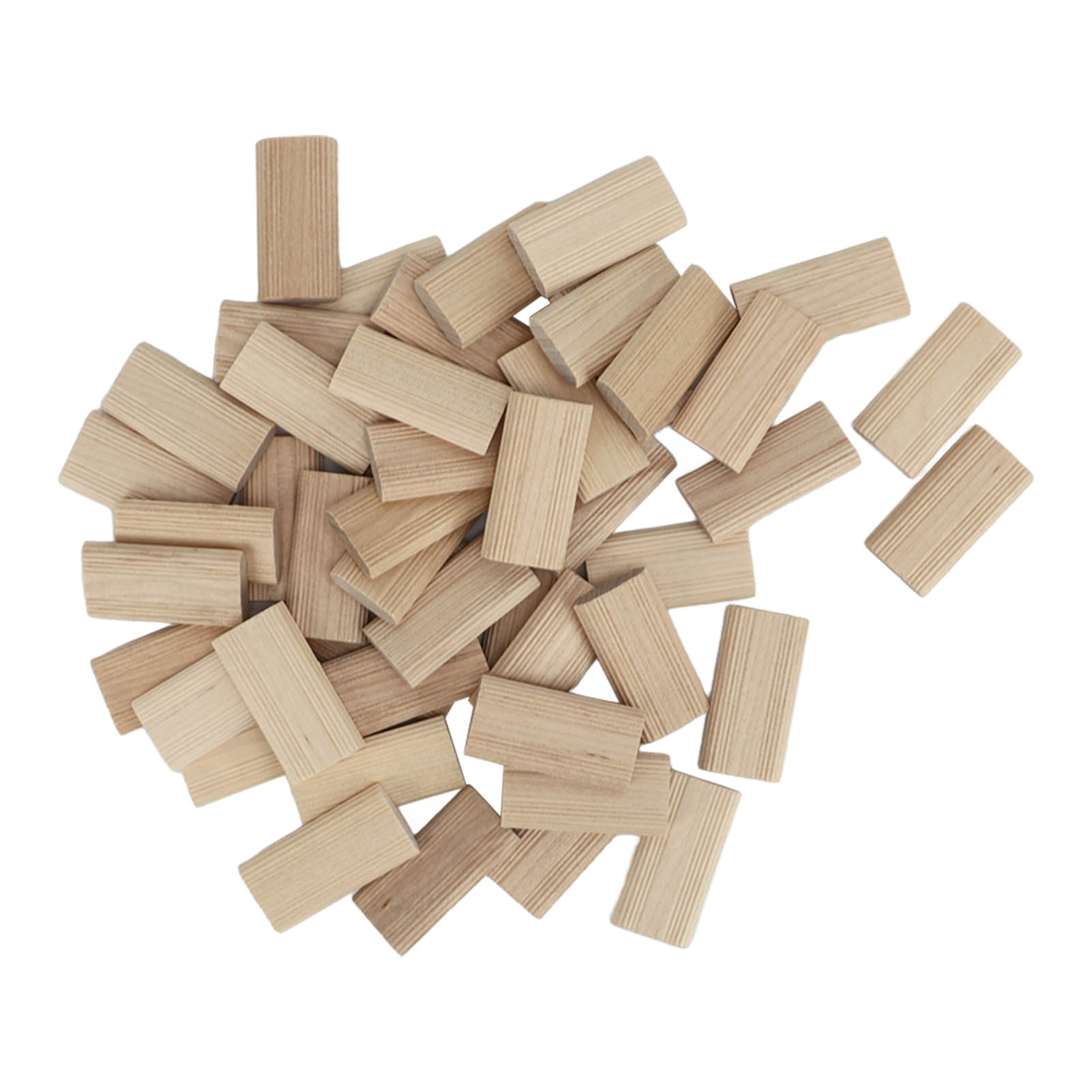 50 Stück Domino-zapfenstopper Aus Buchenholz Für Bastelarbeiten, Holzbearbeitung, Möbelverbinder