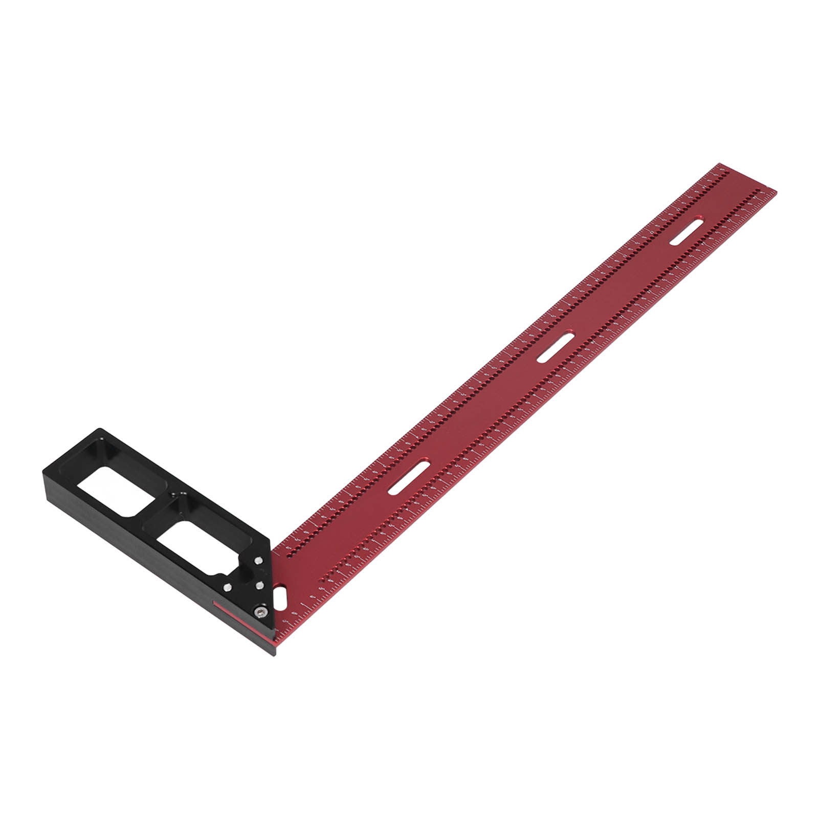 Präziser Winkelmaßstab Aus Aluminiumlegierung Für Holzbearbeitung, Messen, Markieren Und Anreißen, 42 Cm
