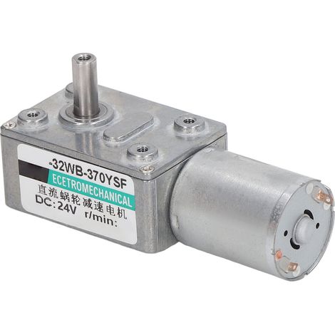 Schneckengetriebemotor, Selbsthemmend, Reversibel, Hohes Drehmoment, Einstellbare Drehzahluntersetzung, Turbinengetriebe, 24 V Dc, 2 W, 50 U/min