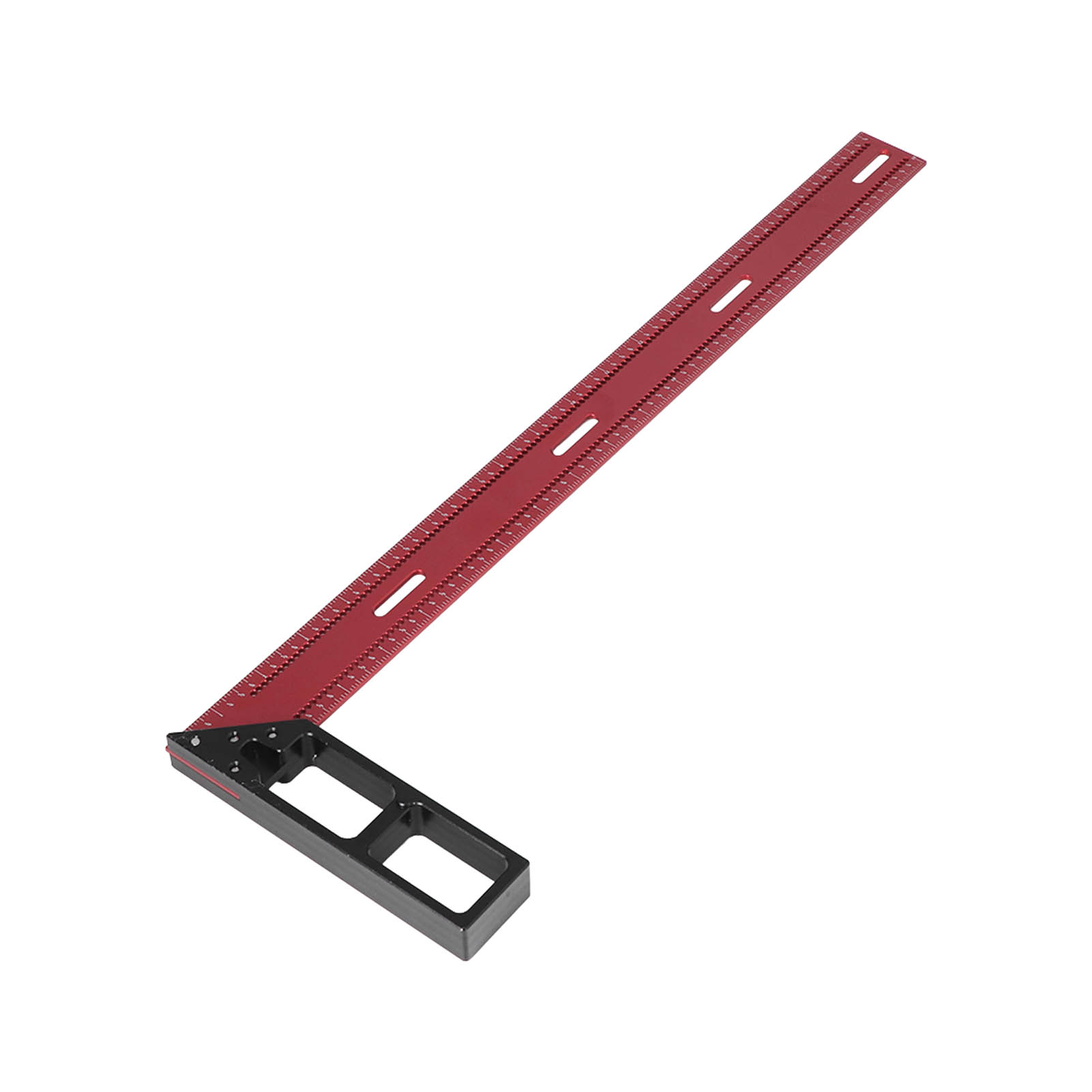 Quadratischer Messlineal Aus Präziser Aluminiumlegierung Für Holzbearbeitung, Messen, Markieren Und Anreißen, 50 Cm
