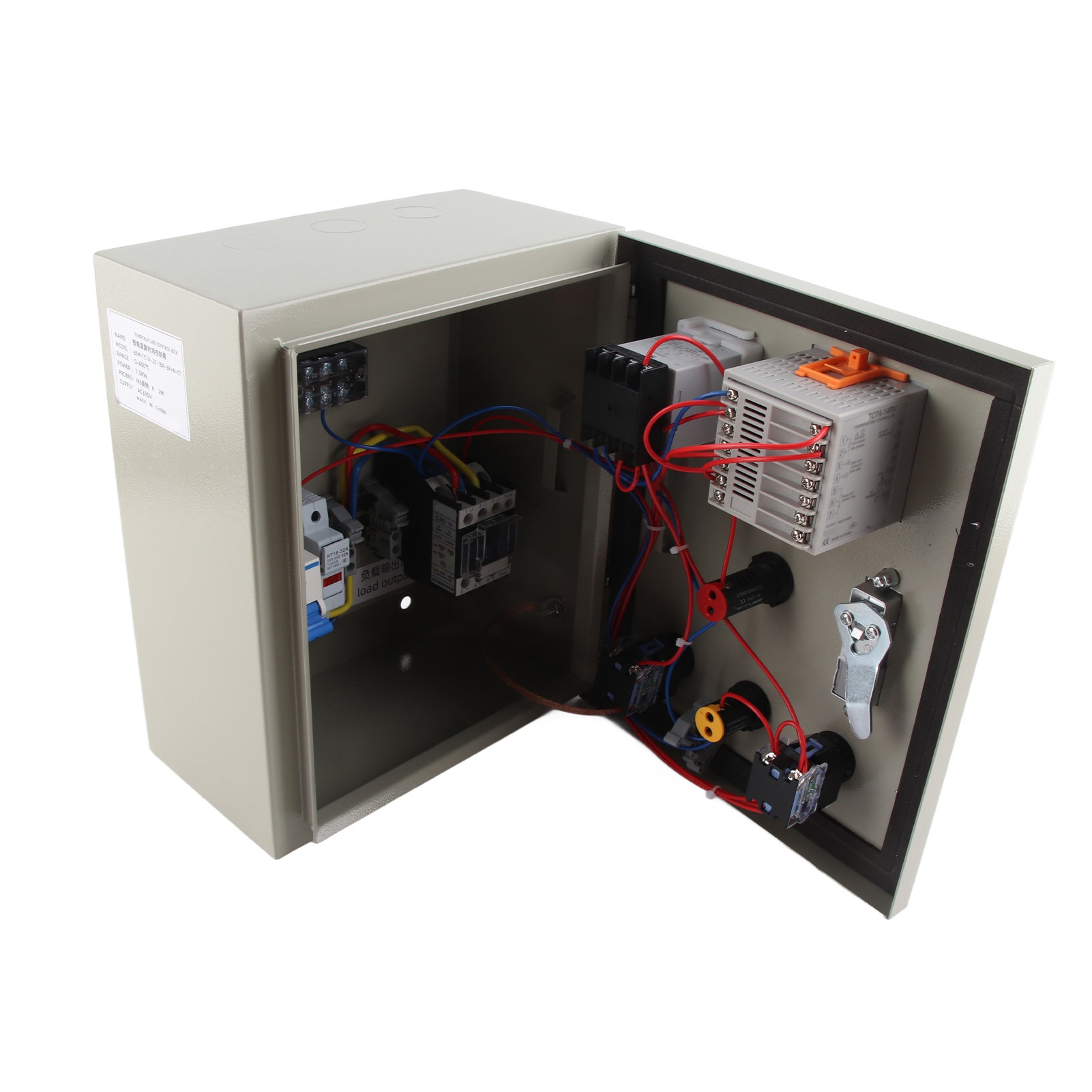Temperaturreglerbox 0 Bis 400 °c, Thermostatbox, Pid-temperaturregler Mit Thermoelement, 380 V Ac, 7,5 Kw