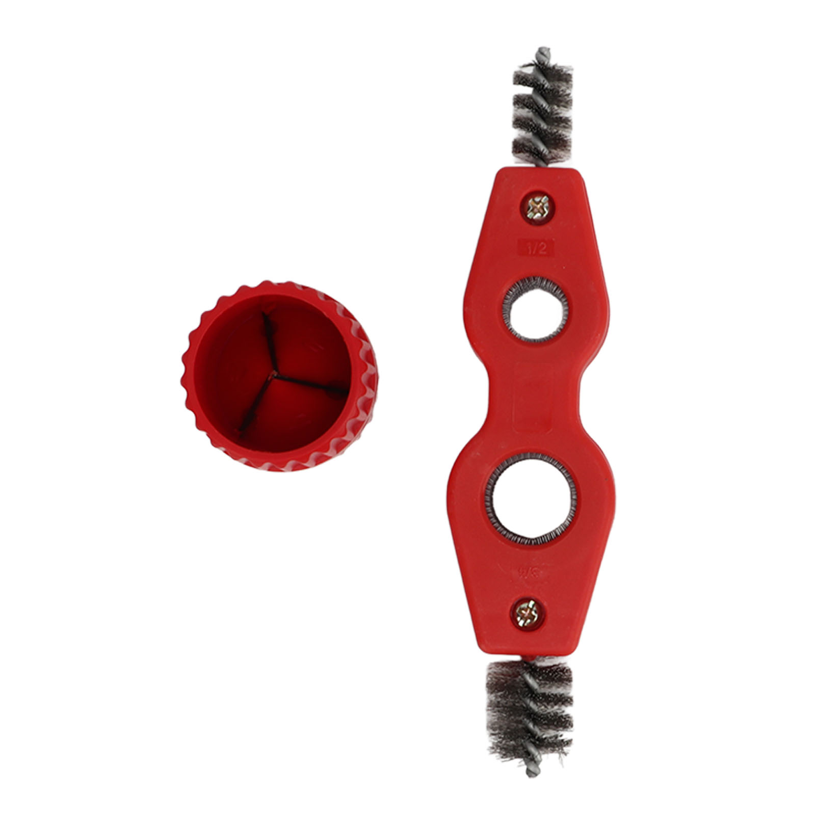 Kupferrohrreiniger-set (rot) Mit Rohrreinigungsbürste Und Kupferrohrpolier-anfaswerkzeug