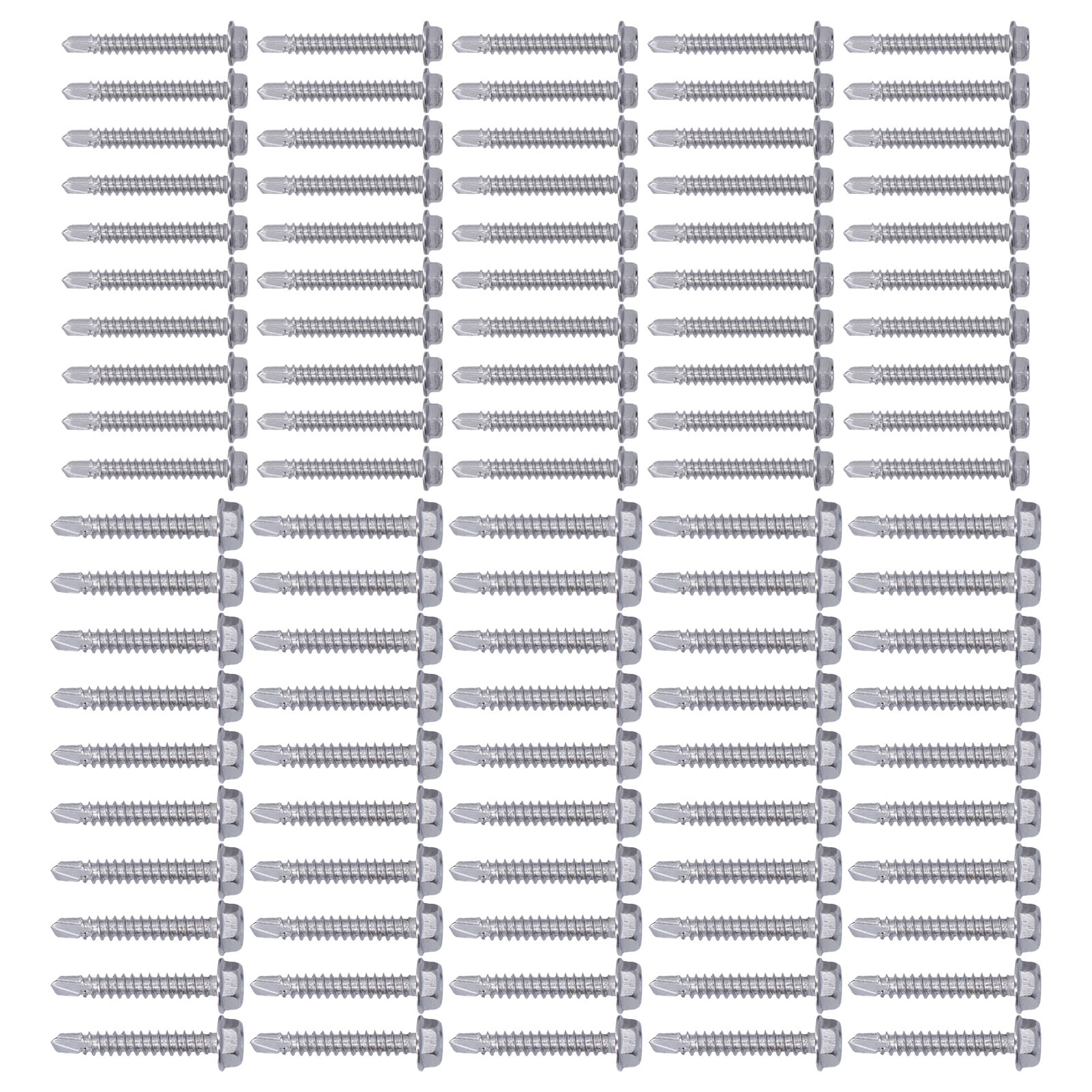 100 Stück Selbstschneidende Schrauben, Edelstahl, Sechskant-bohrschrauben 4,2 X 32 Mm Und 4,8 X 32 Mm Für Möbelreparaturen