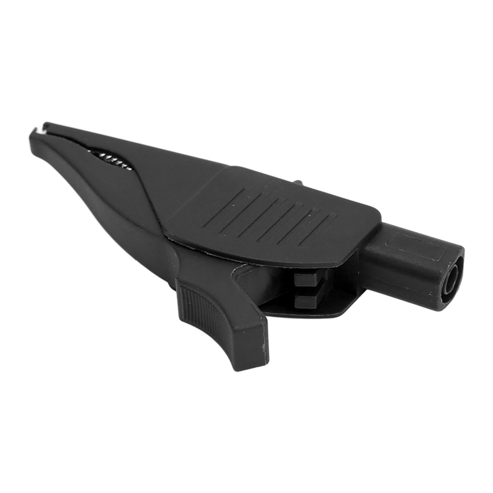 Elektrische Klemme Aus Messing Mit Stromisolierung (pa-abdeckung), 4 Mm/0,2 Zoll Kabel, Sicherheitstyp, Elektrische Prüfklemme Für Autobatterien 32 A/1000 V, Schwarz